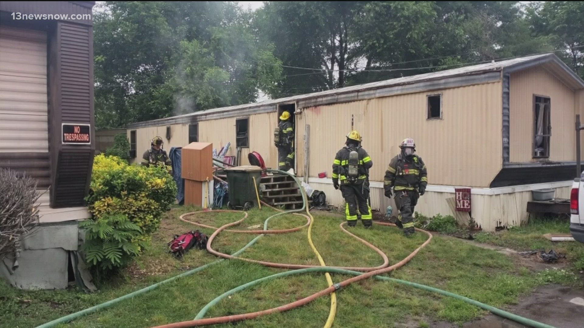 A family has lost several pets after a fire this afternoon in Chesapeake