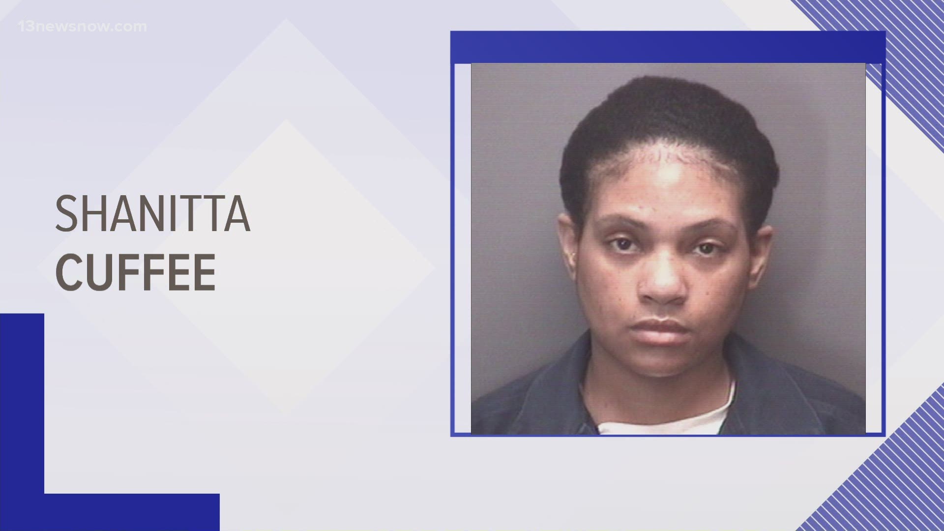 The City of Suffolk shared Thursday that Shanitta Nicole Cuffee, 33, had been arrested and charged with a slew of felony counts after a quadruple-stabbing in May.