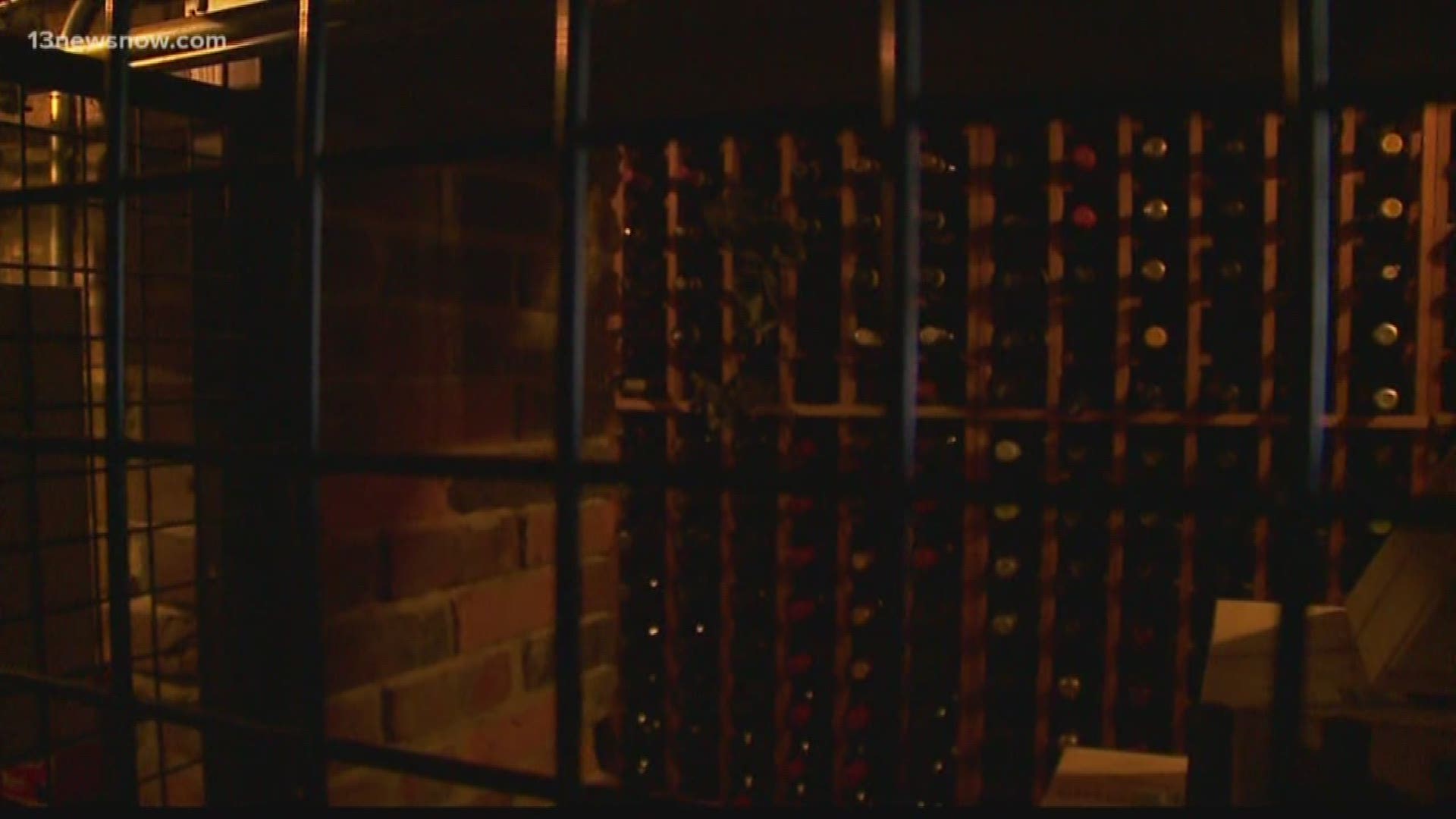 We take you through the wine cellars at an upscale restaurant in Downtown Norfolk.