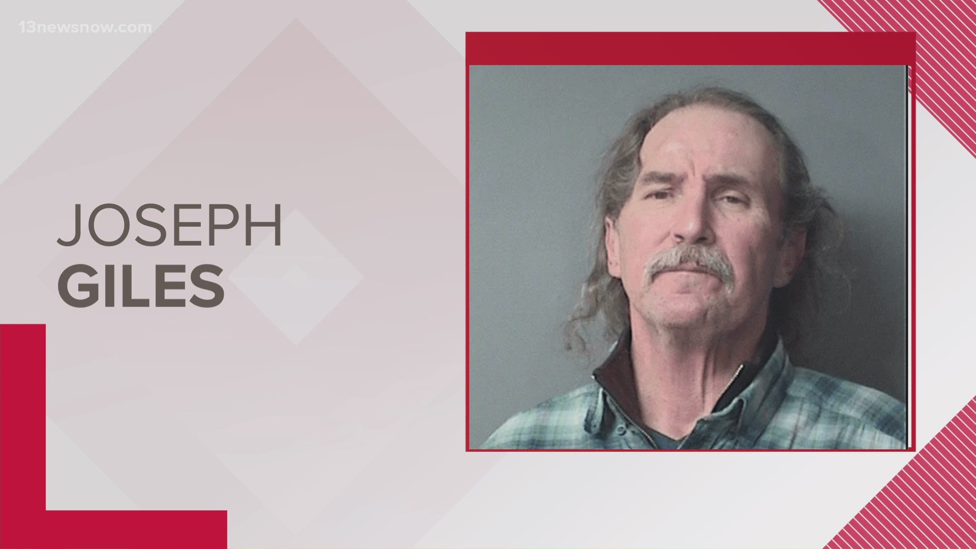 64-year-old Joseph J. Giles is charged with second-degree murder. He is currently being held without bond at the Norfolk City Jail.