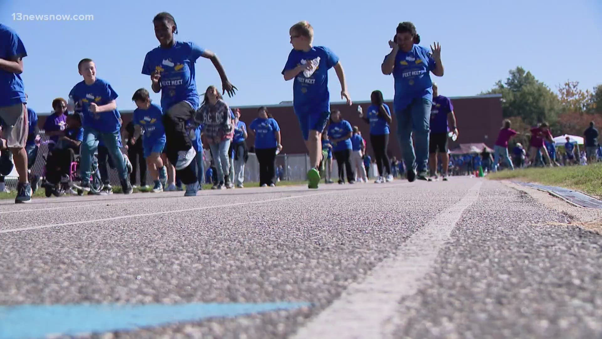 More than 100 middle school students with intellectual disabilities were featured in an opening ceremony, athletic events, and even awards!