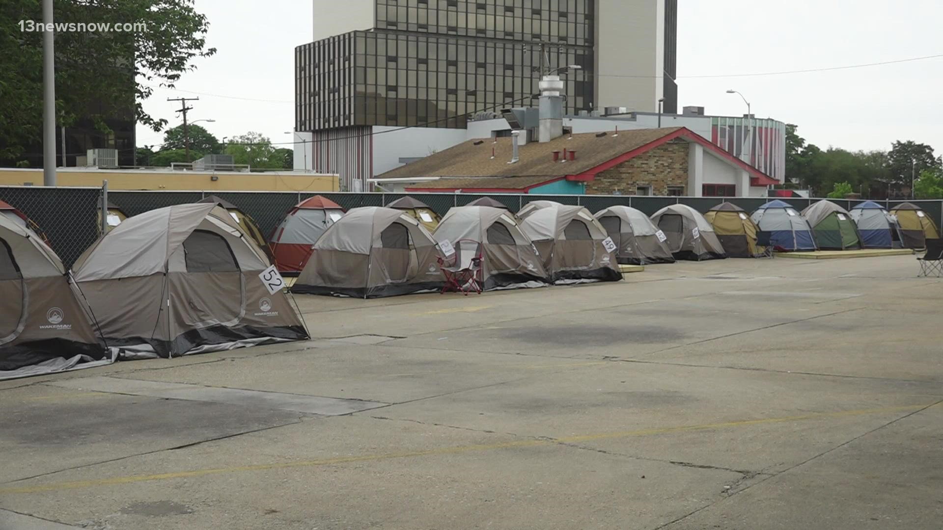 Homeless people in Norfolk are being relocated after staying at the greyhound bus station.