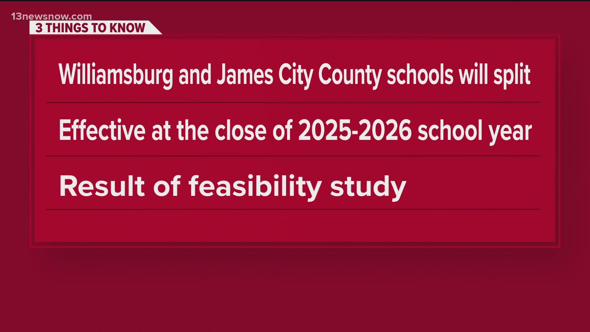 James City County and Williamsburg schools will split following vote