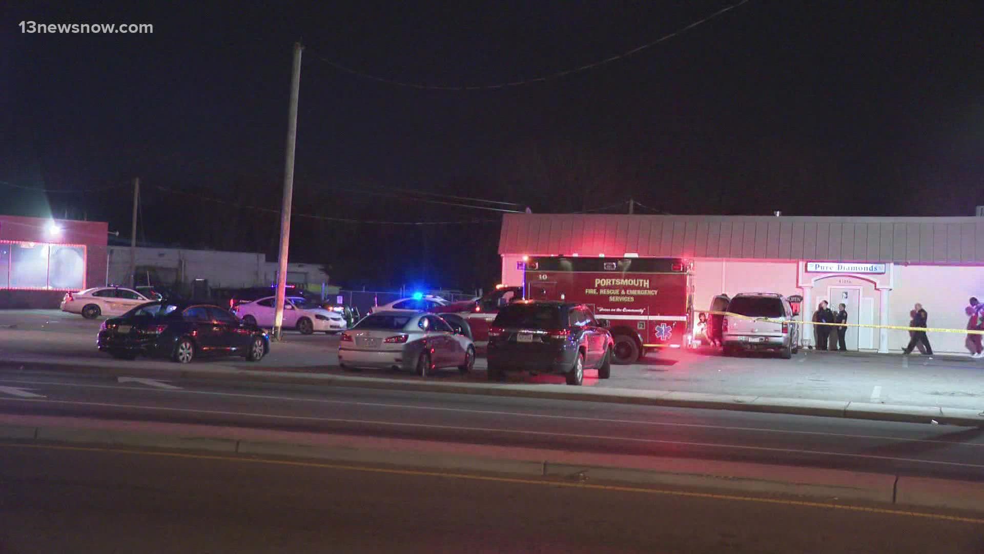 Police said four people were shot at Pure Diamonds Gentlemen's Club in Portsmouth.