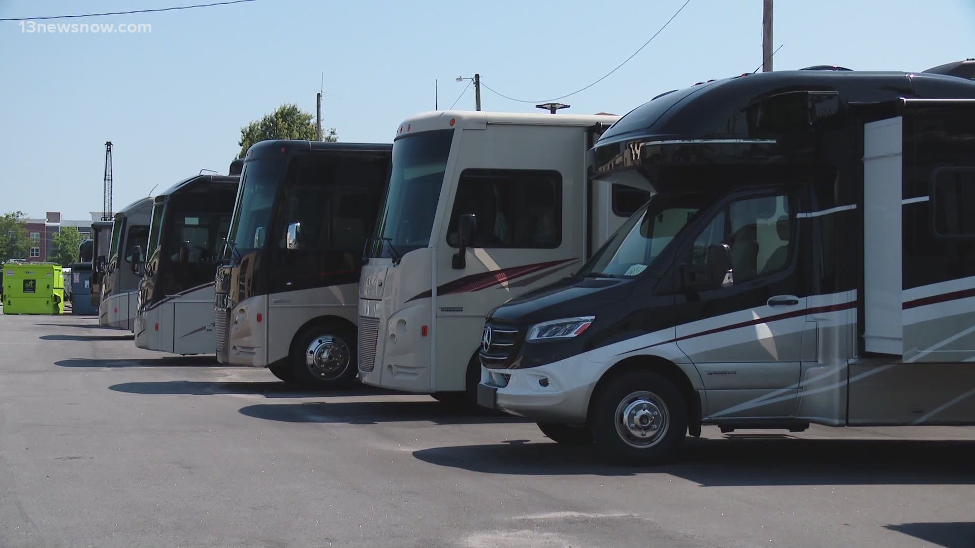 RV sales at Snyder's RV in Virginia Beach have tripled due to the coronavirus pandemic. AAA says it's telling of what we'll see during this summer travel season.
