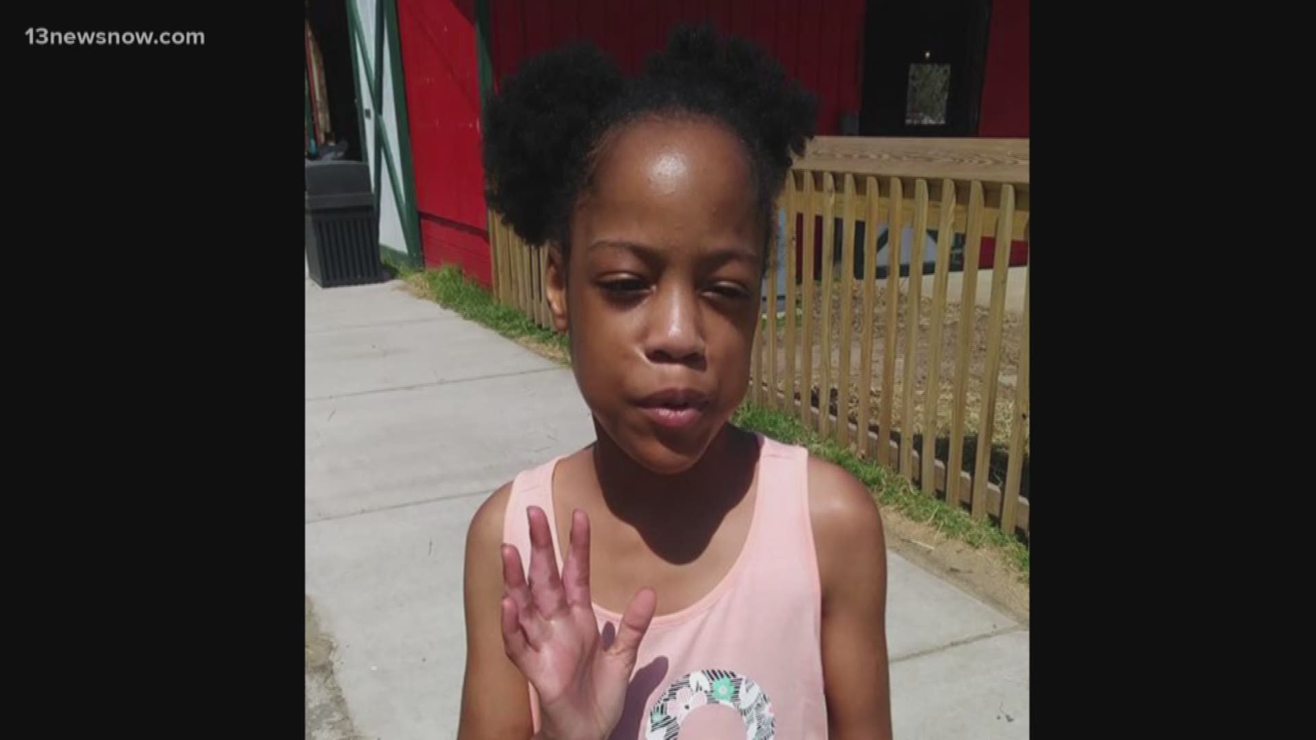A vigil was held for an 11-year-old girl named Heaven.She was found dead inside her family home last week in Norfolk.