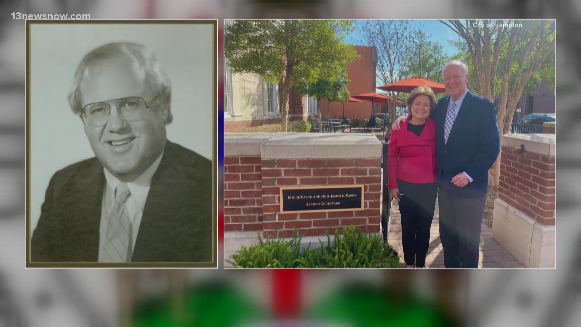 Jimmy Eason served as the mayor from 1982 to 1988. He was also named a "Hero of Hampton Roads." He died at the age of 82.