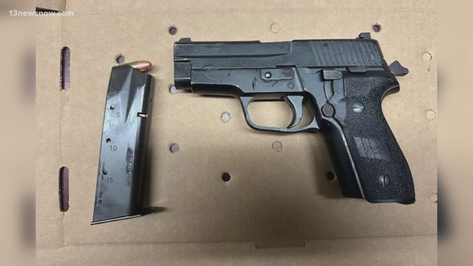 The Transportation Security Administration says this is the second gun found this year, after a record 29 last year.