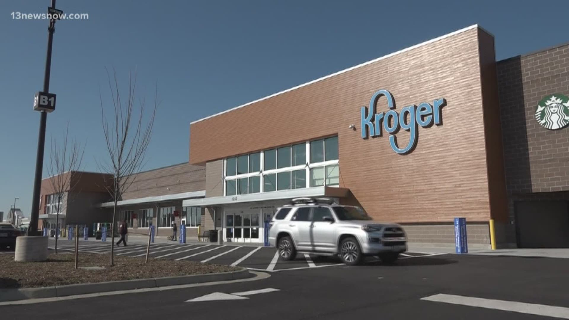 The brand new Kroger in Hampton is set to open and staffers will hand out some special prizes for the first customers in line at its grand opening ceremony.