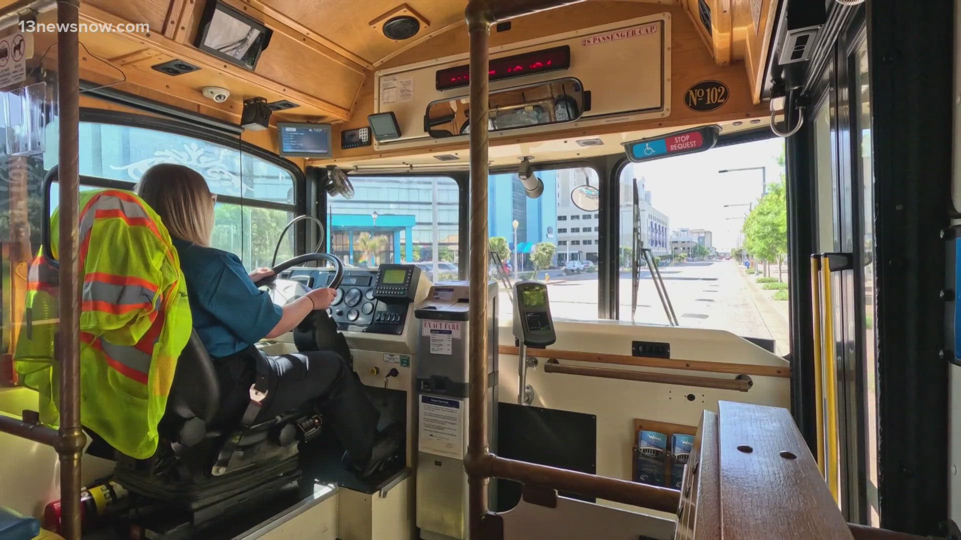 The trolley and shuttle operated by Hampton Roads Transit, makes it easier for locals and tourists alike to navigate attractions and the beach along Atlantic Avenue.
