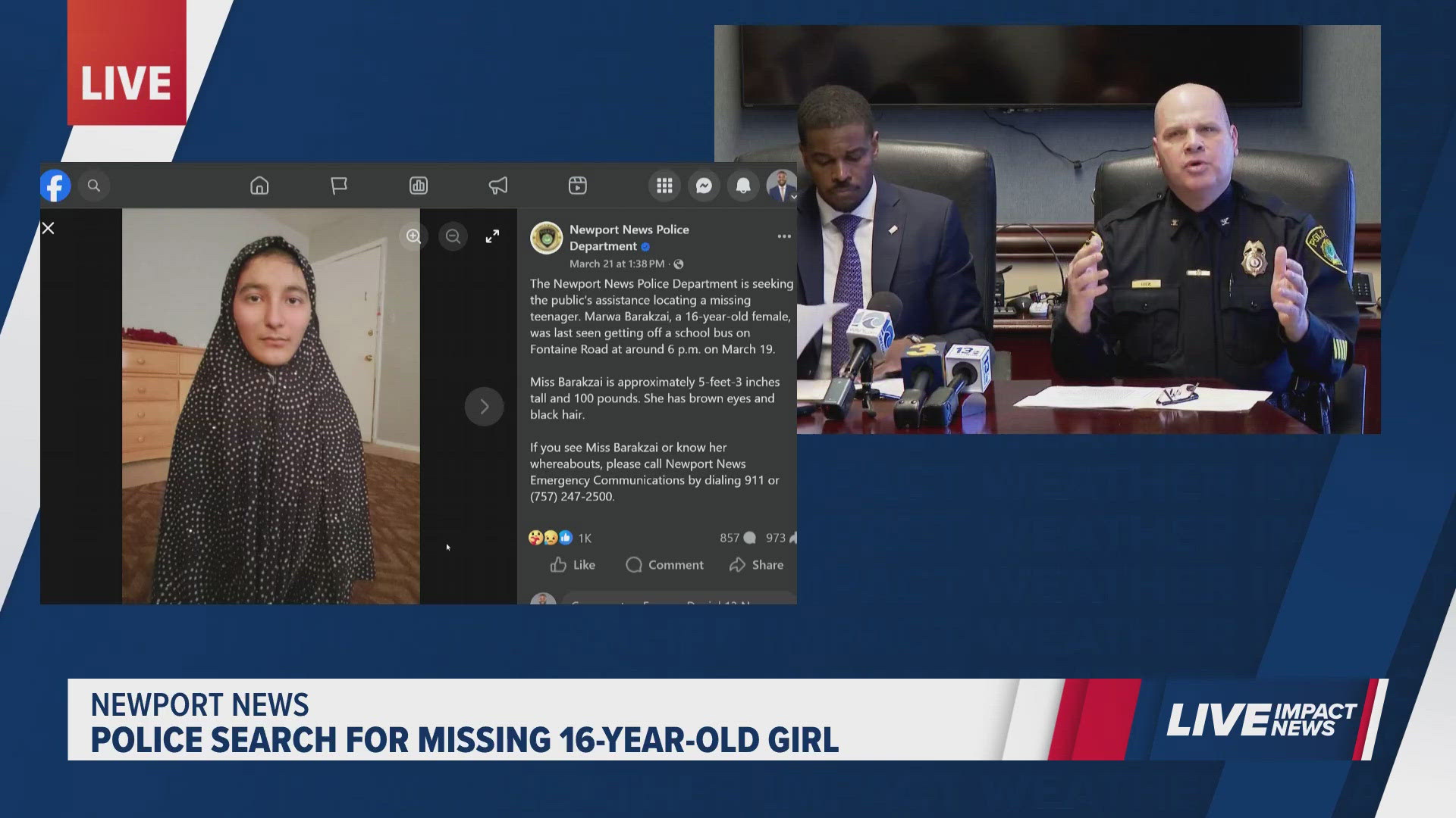 Search continues for missing Newport News teen as police call case a ...