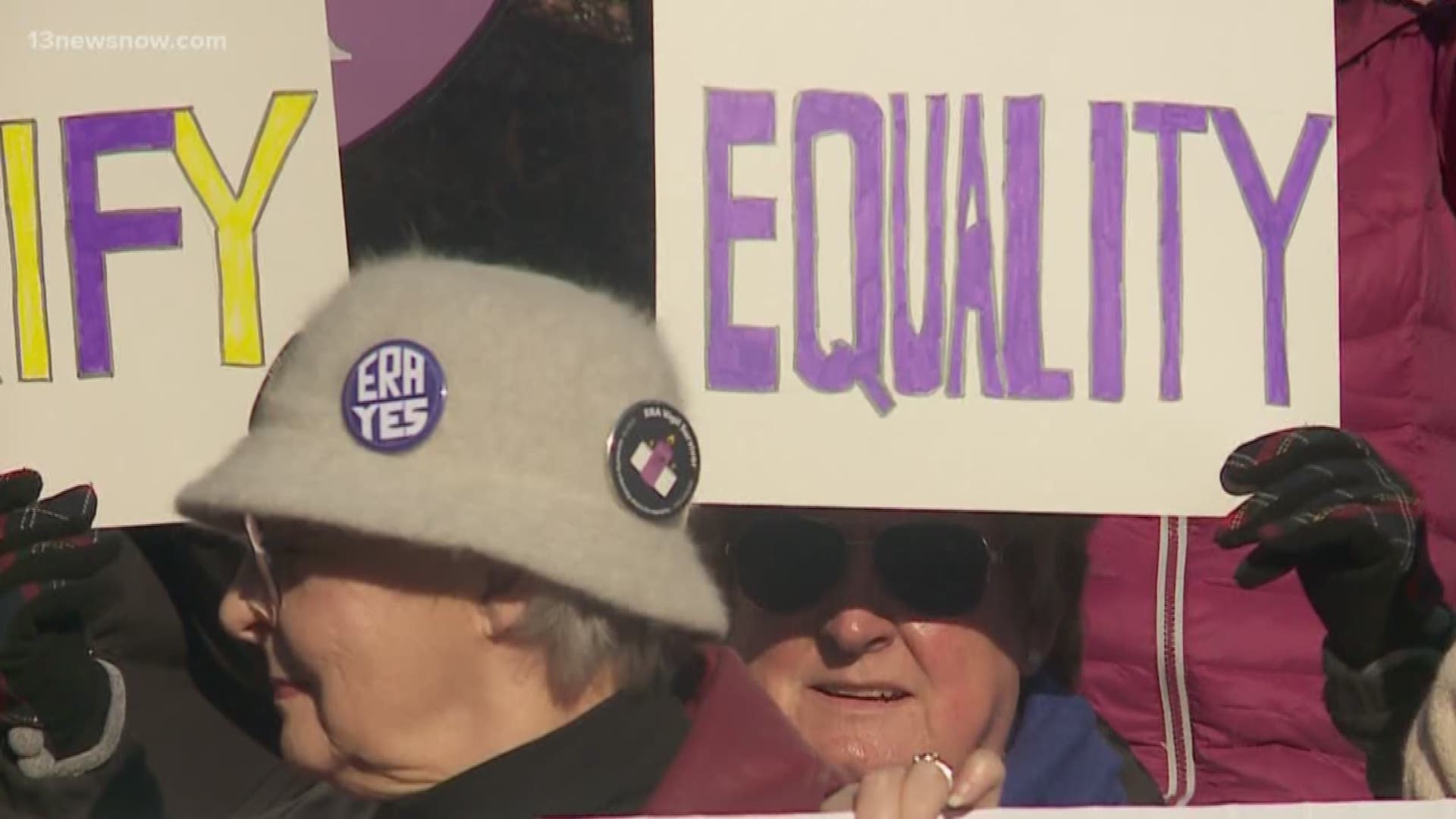 As the General Assembly comes together for the 2020 session, the Equal Rights Amendment is a hot topic. Multiple groups rallied in front of the state capitol.