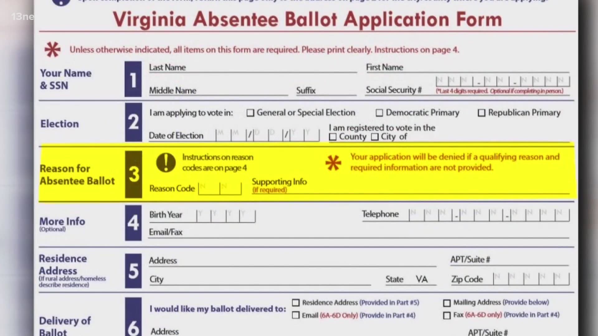 13News Now Dana Smith breaks down the deadlines to make sure your mail-in or absentee ballot is counted in time for the general election this November.