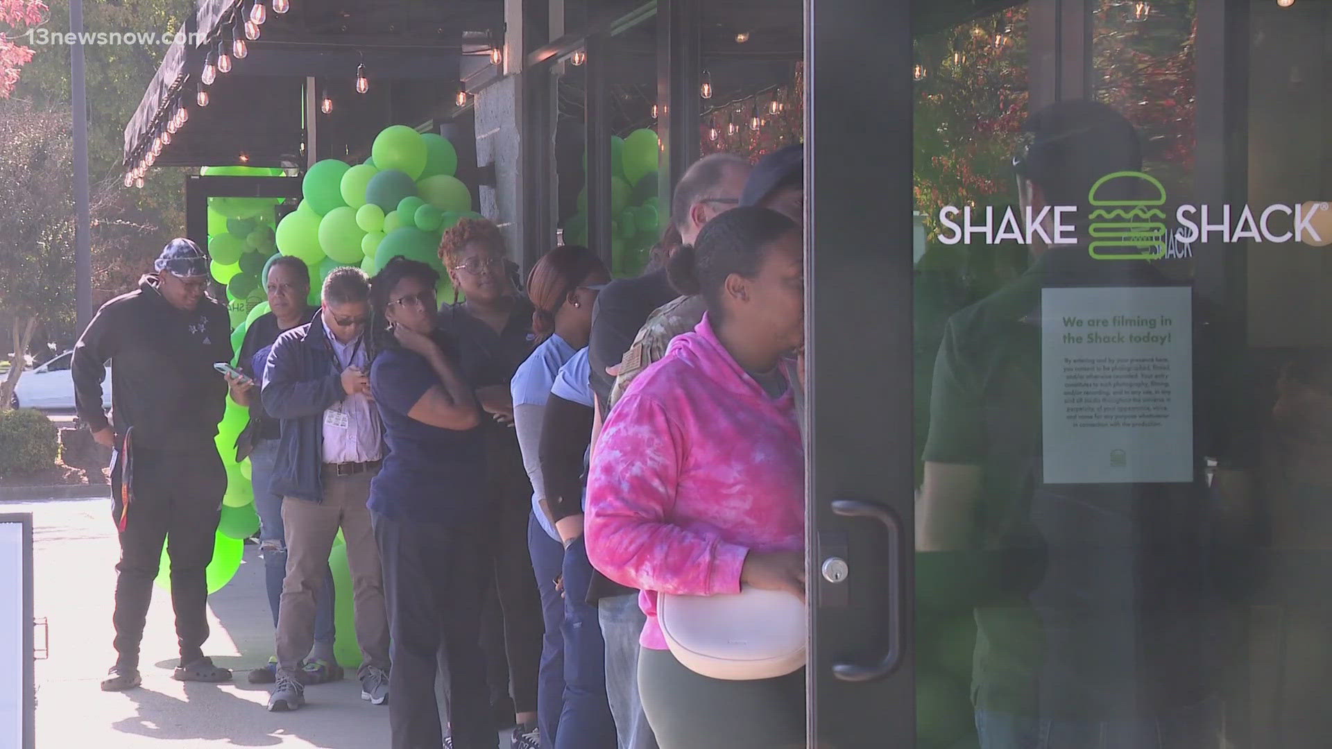 The Shake Shack opened on the corner of Oyster Point Road and Jefferson Avenue.