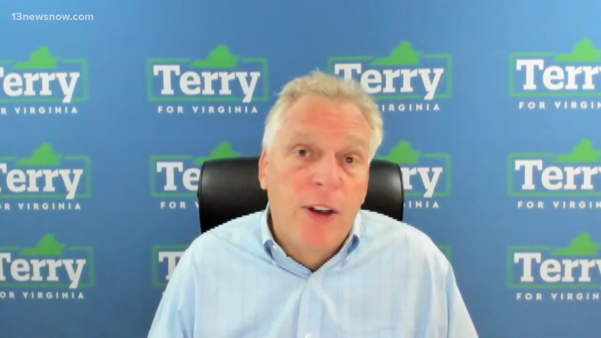 Democratic gubernatorial candidate Terry McAuliffe says he's the man that will move Virginia forward. He spoke on his efforts to increase inclusion across the state.