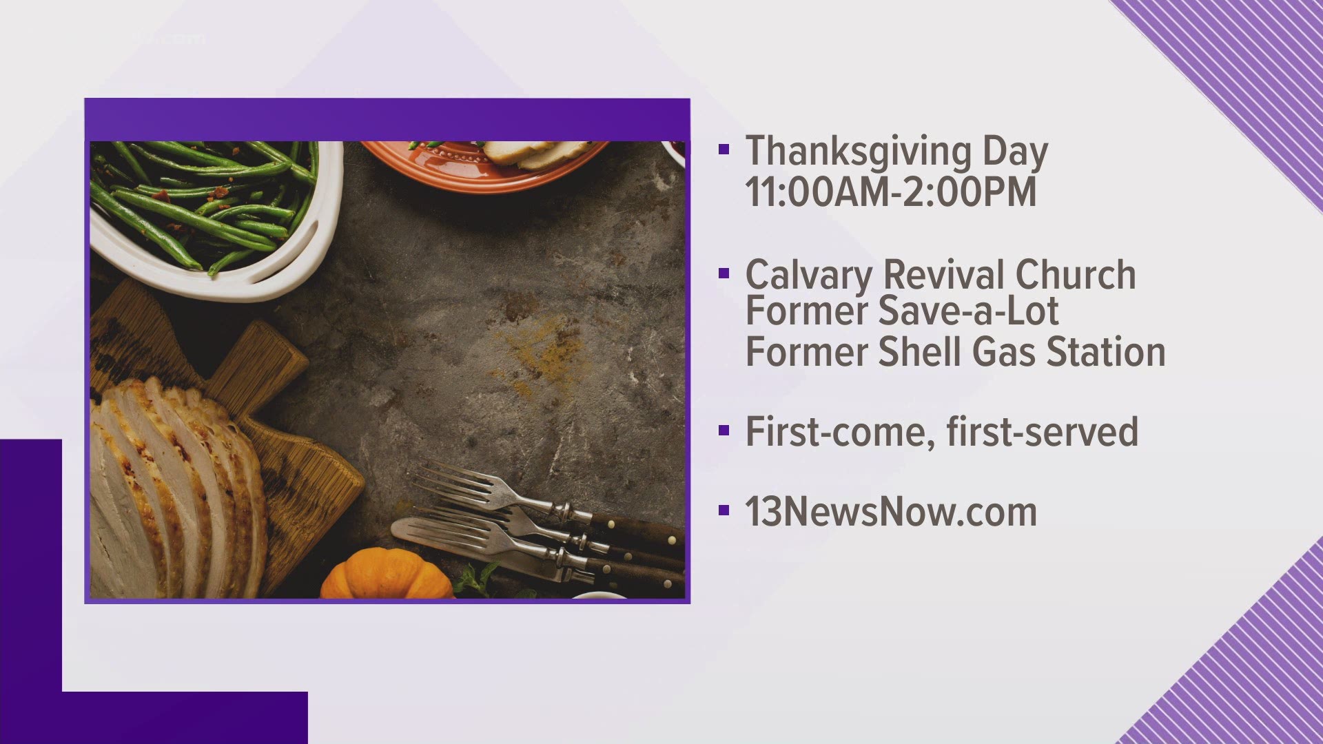 Calvary Revival Church in Norfolk is doing what it's done for the past 30 years: that's providing meals to people.