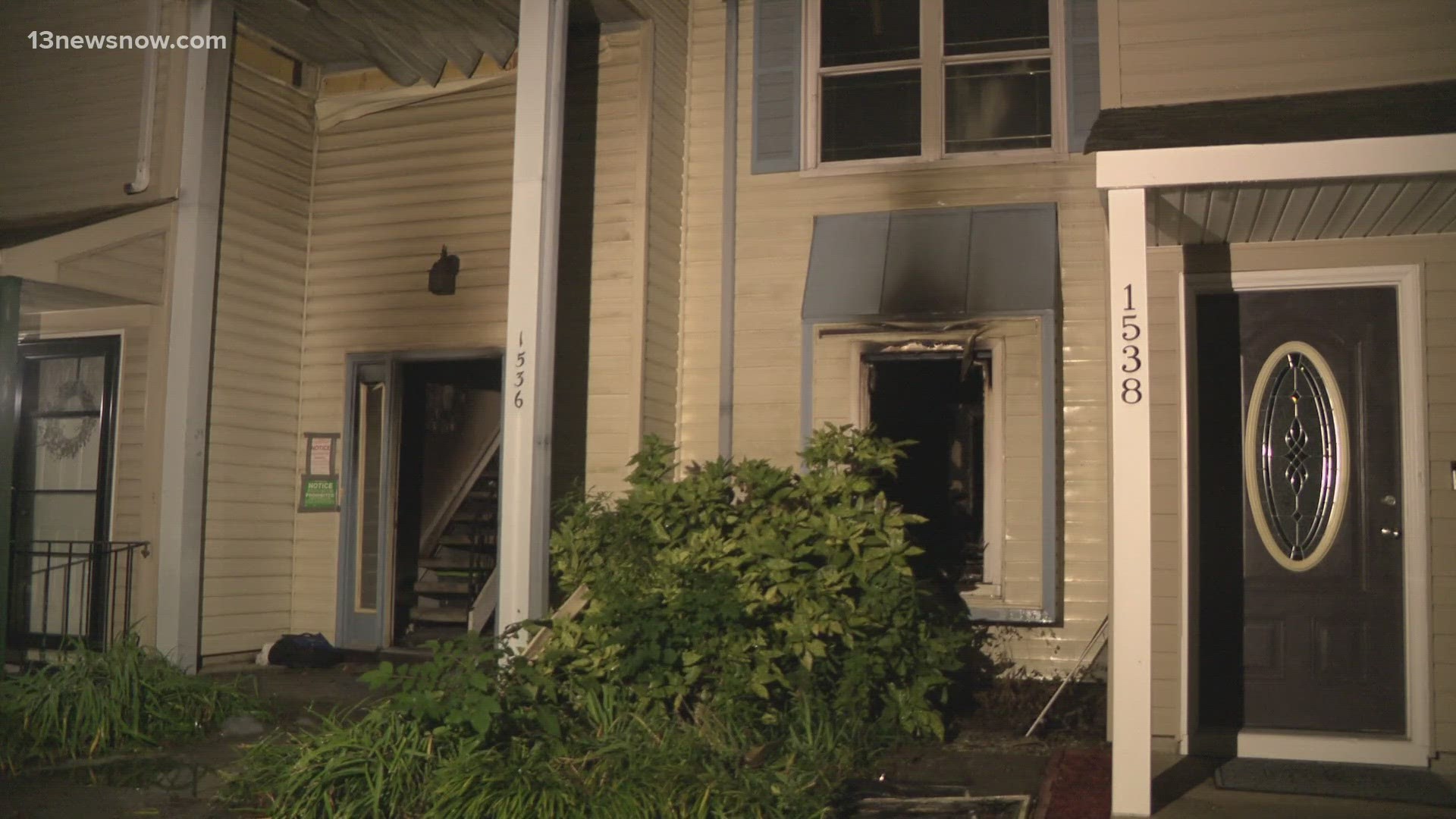 A fire broke out on Garland Way on Tuesday night. No word yet on whether anyone was injured.