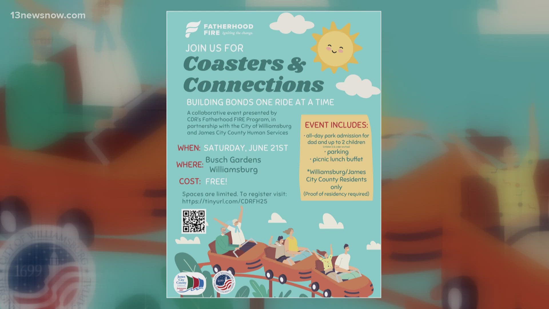 Fatherhood Fire hosts Coasters & Connections in Williamsburg ...