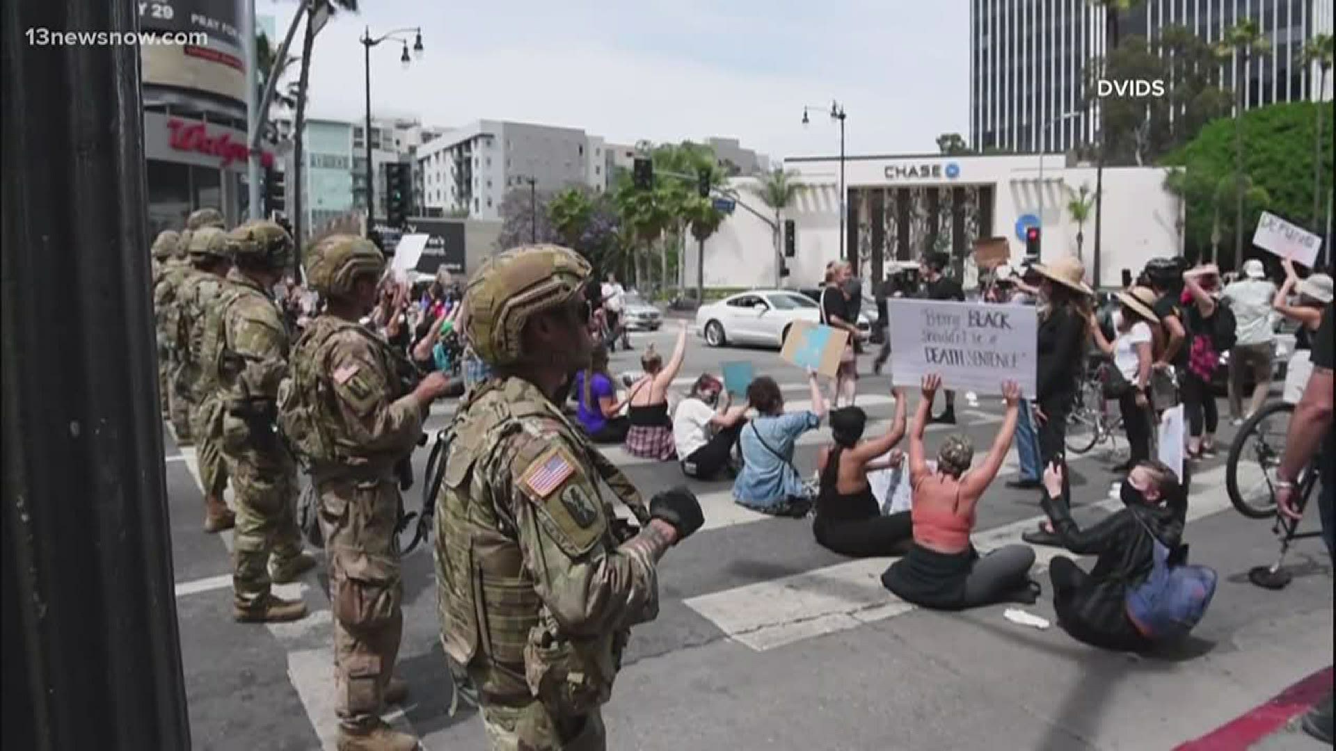 Debate continues over the federal government using active duty military to respond to civil unrest in the country.