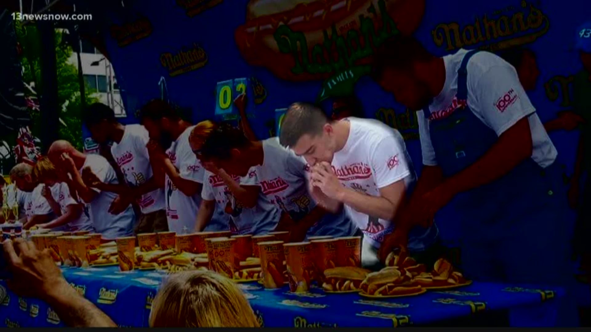 This weekend at Harborfest, contestants will chow down at the Nathan's Hot Dog Eating Contest Virginia Qualifier.