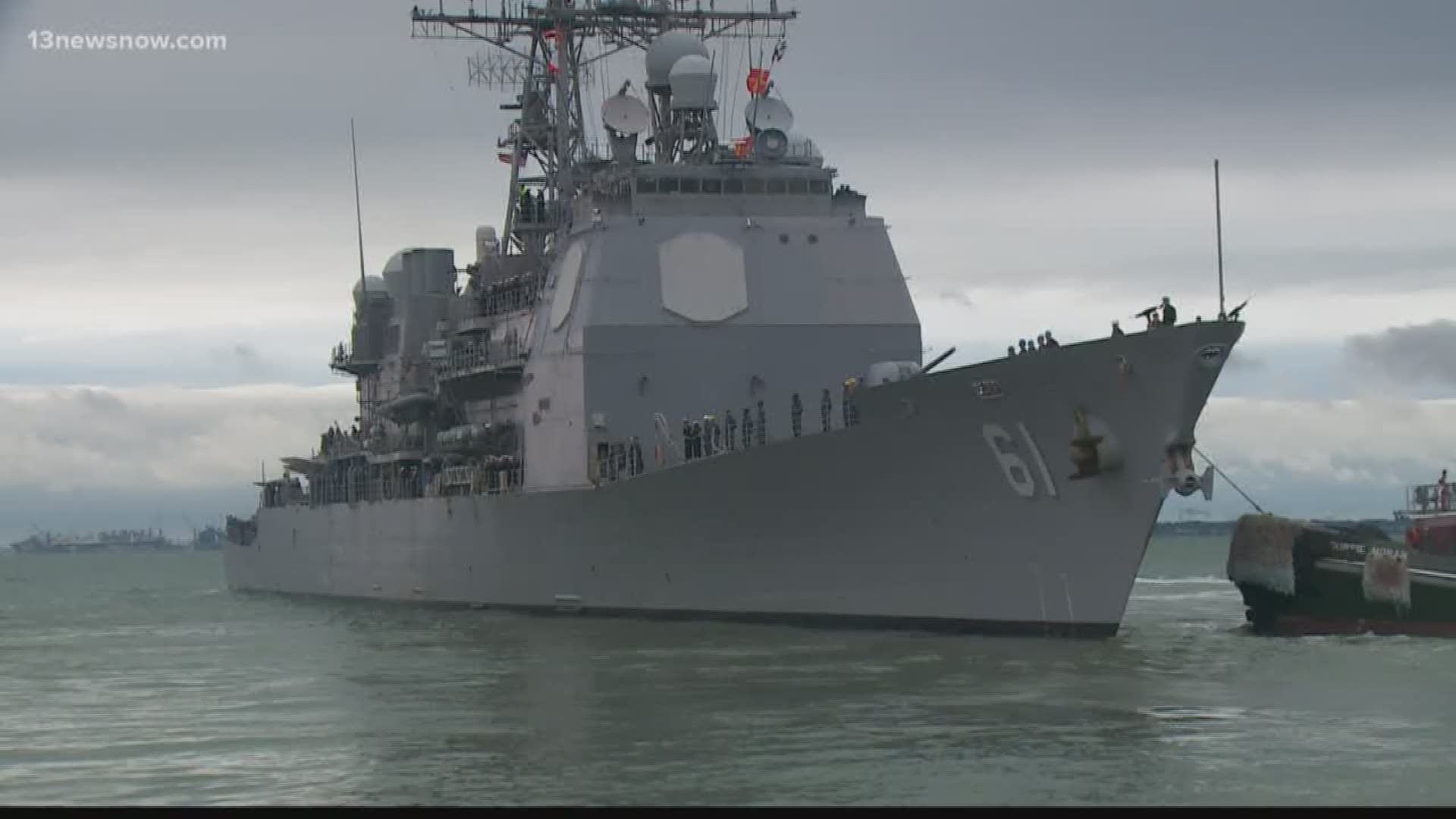 USS Monterey leaves on unscheduled deployment