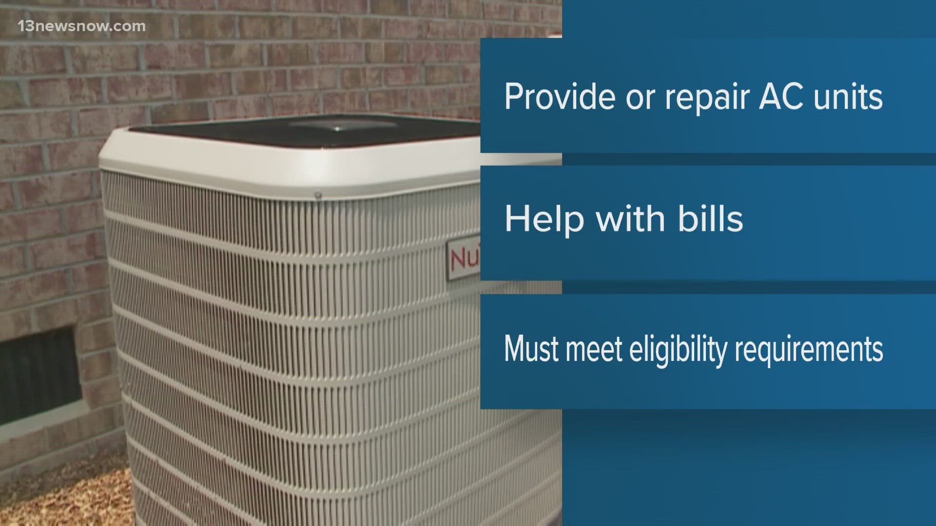 Families in need can get help keeping their homes cool this summer without breaking the budget.