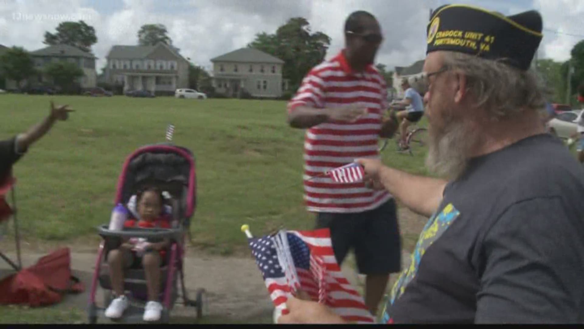 People gathered in Portsmouth for the annual Memorial Day Parade on May 28, 2018.