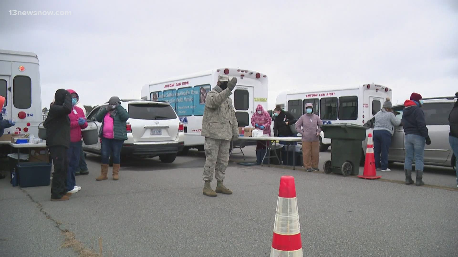 Health officials in North Carolina are encouraging Virginians not to cross the border to get a COVID-19 vaccine.