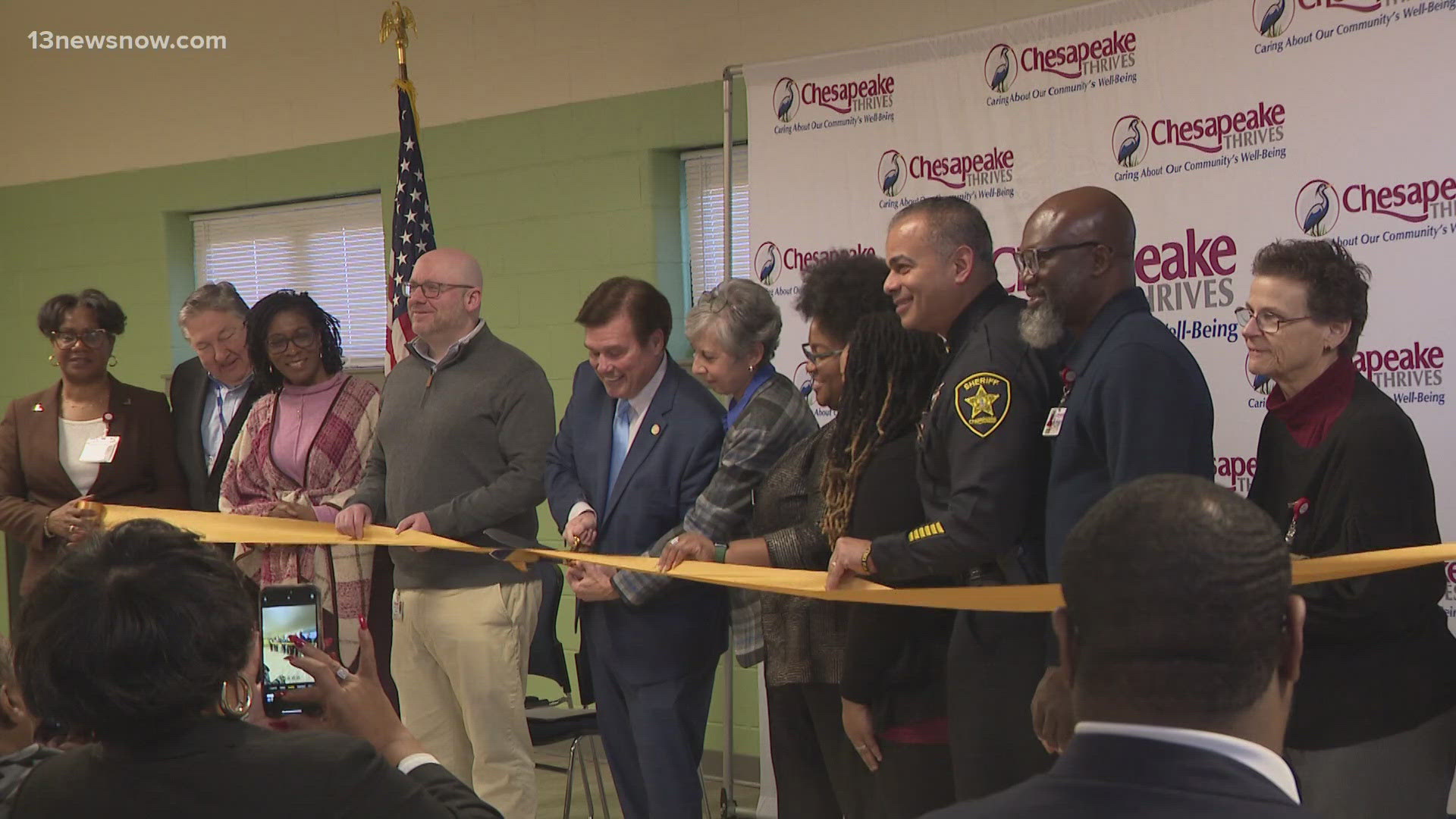 The Chesapeake Cares Resource Center is now open, offering services and support to the unhoused in the community. 