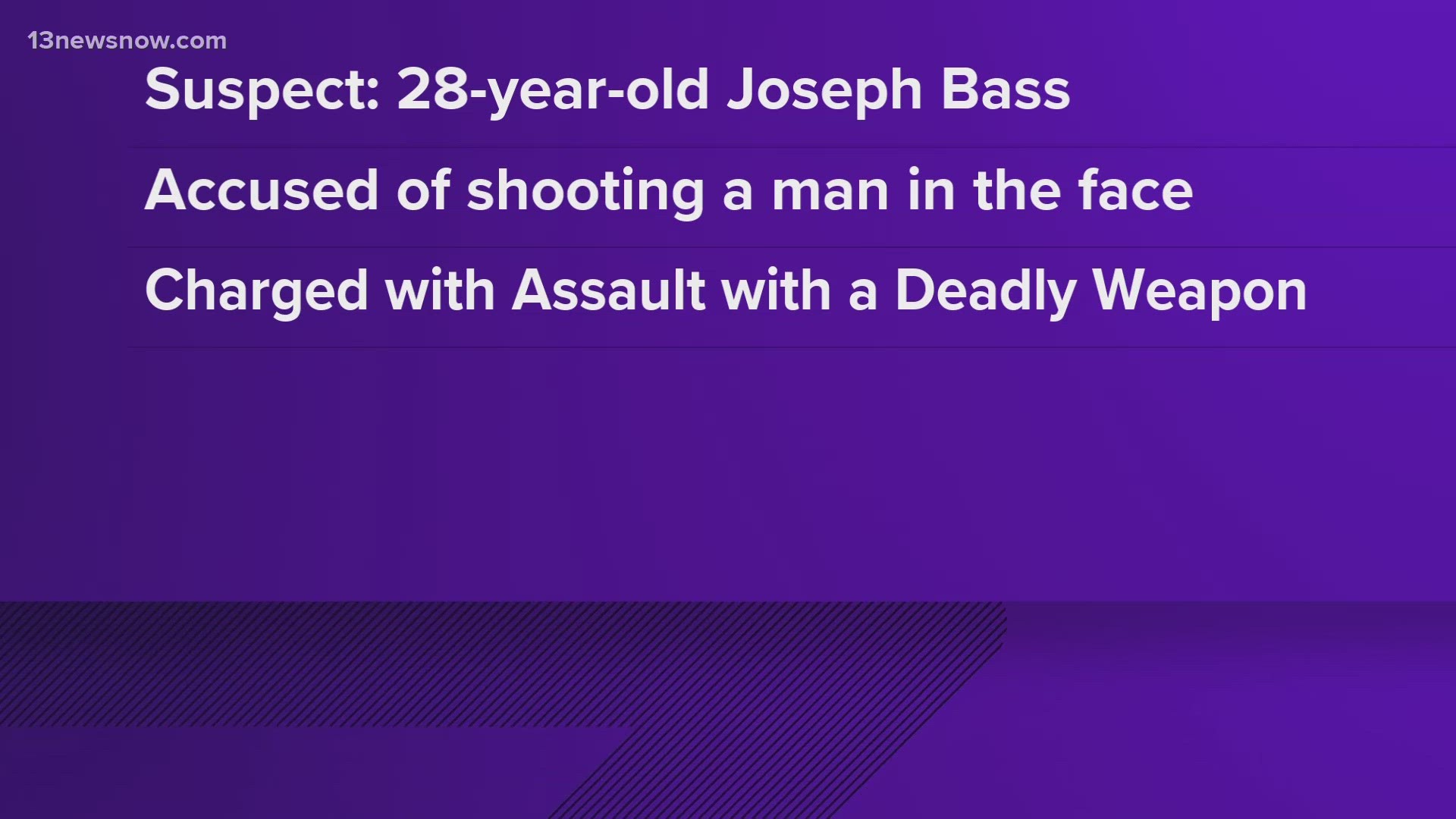 Police say they have obtained arrest warrants for 28-year-old Joseph Daniel Bass for Assault with a Deadly Weapon and other charges.