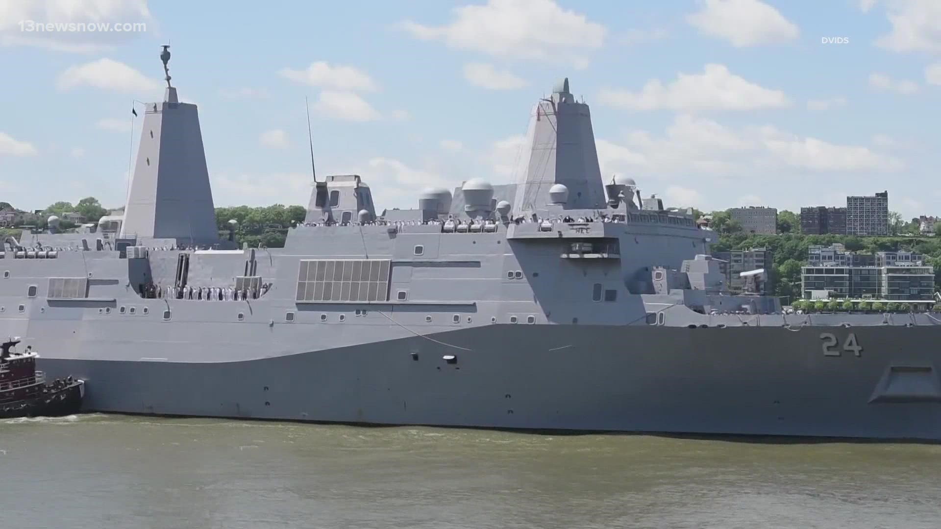 The Department of Defense announced a big contract to repair the Navy amphibious transport dock USS Arlington has been awarded to General Dynamics NASSCO-Norfolk.