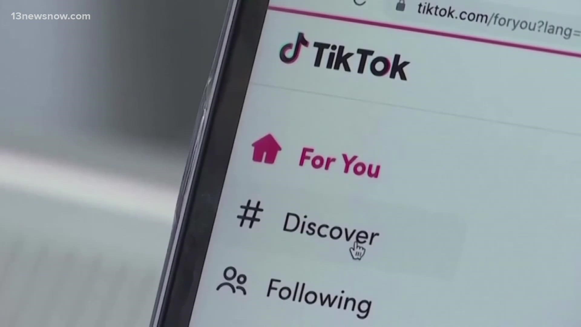 Virginia teen reacts to TikTok limits on screen time for kids |  13newsnow.com