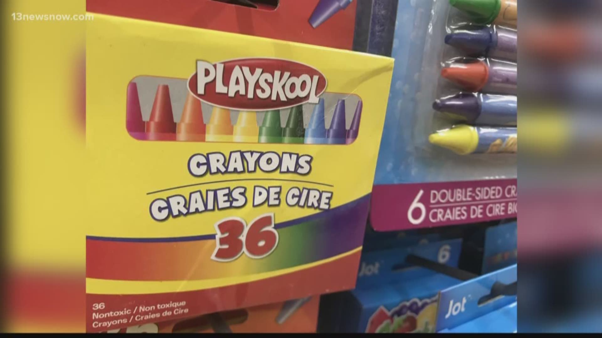 13News Now Adriana De Alba has more on how the crayons are still allowed to be sold even though asbestos was found in them.