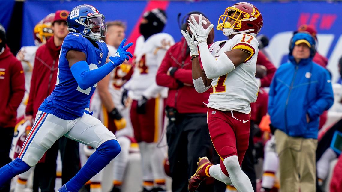 Washington beats Giants on Gibson TD run, McCain's 2 INTs