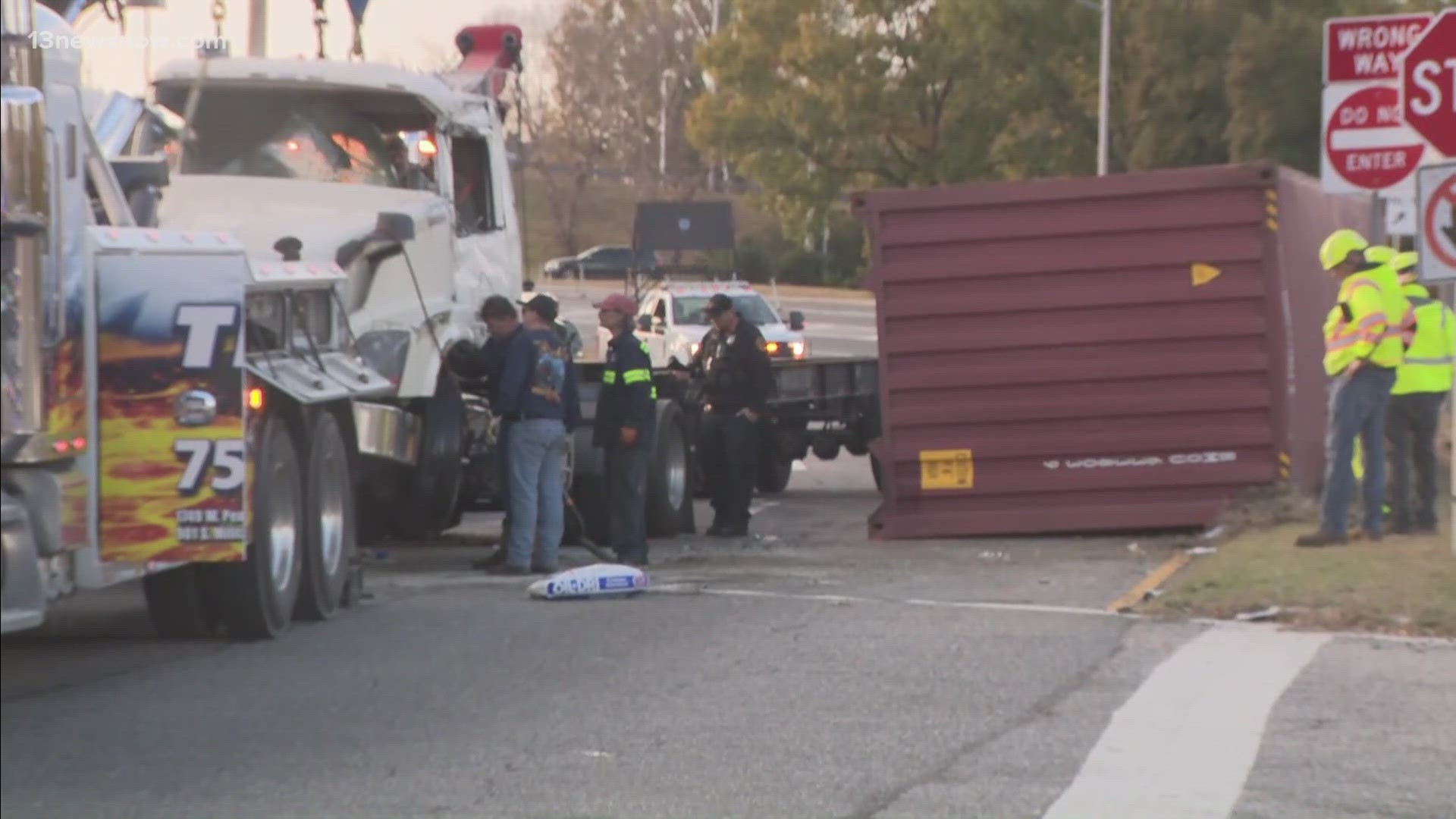 It happened at the intersection with Gresham Drive, which is right next to Sentara Norfolk General Hospital.