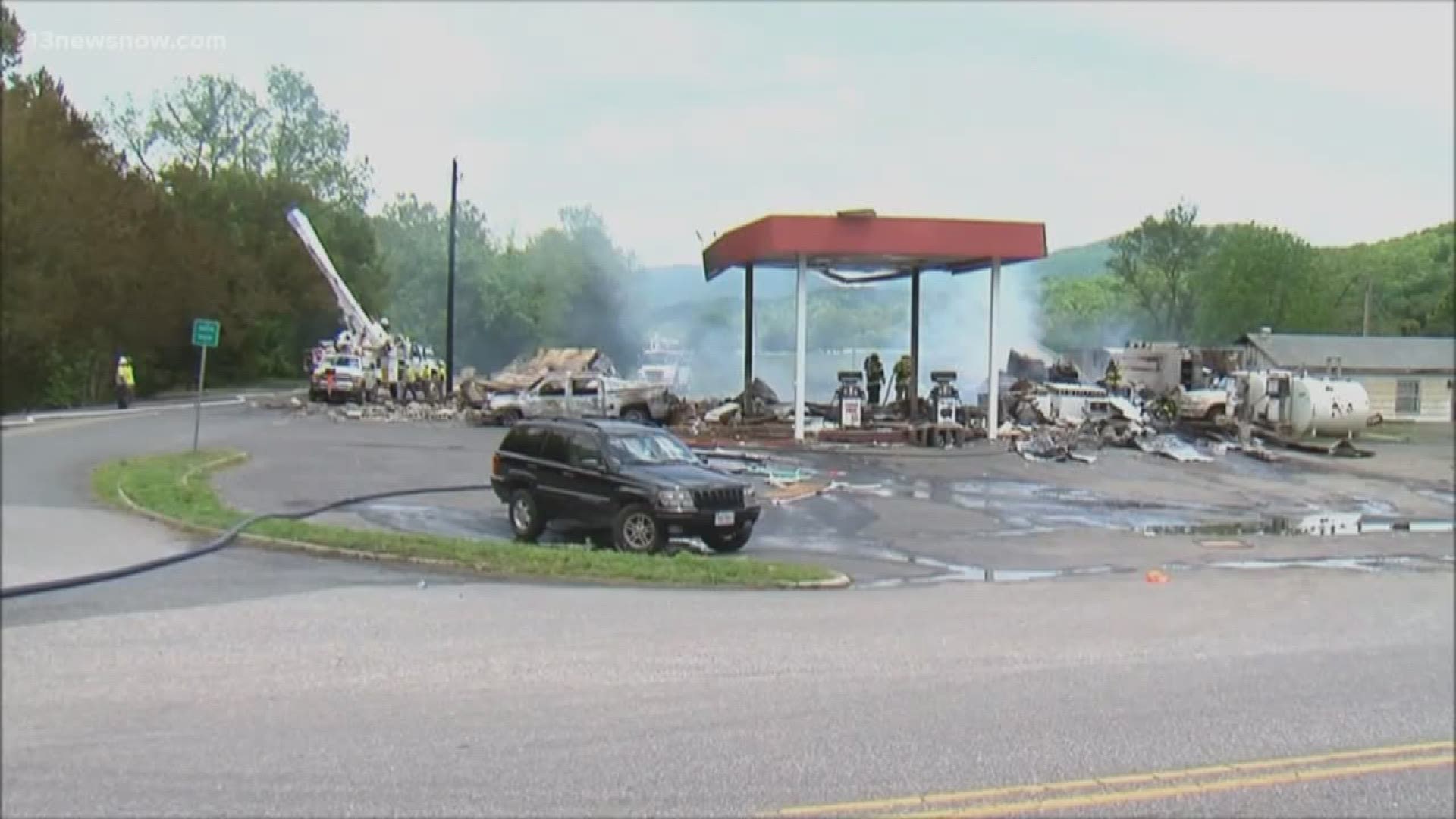 Several people are missing after the explosion at a gas station in Buena Vista near Roanoke.