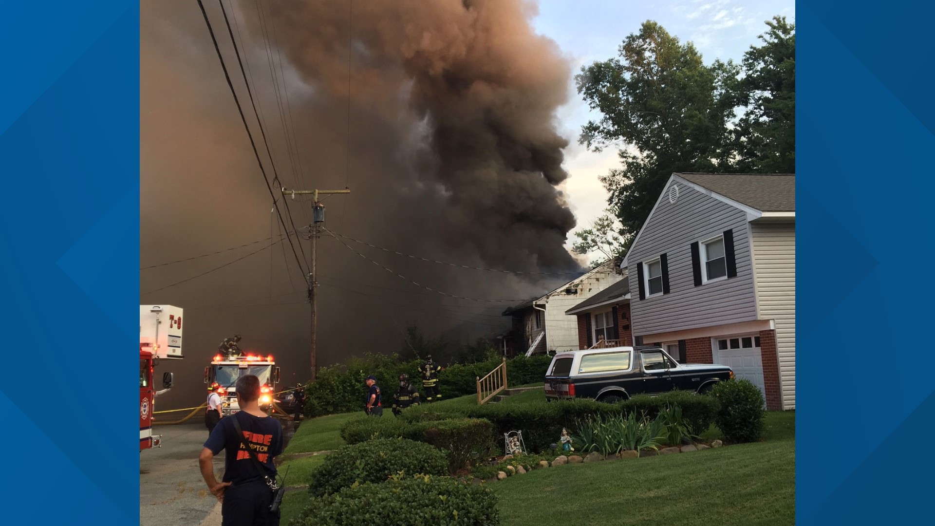 Official Man found dead inside Hampton house fire