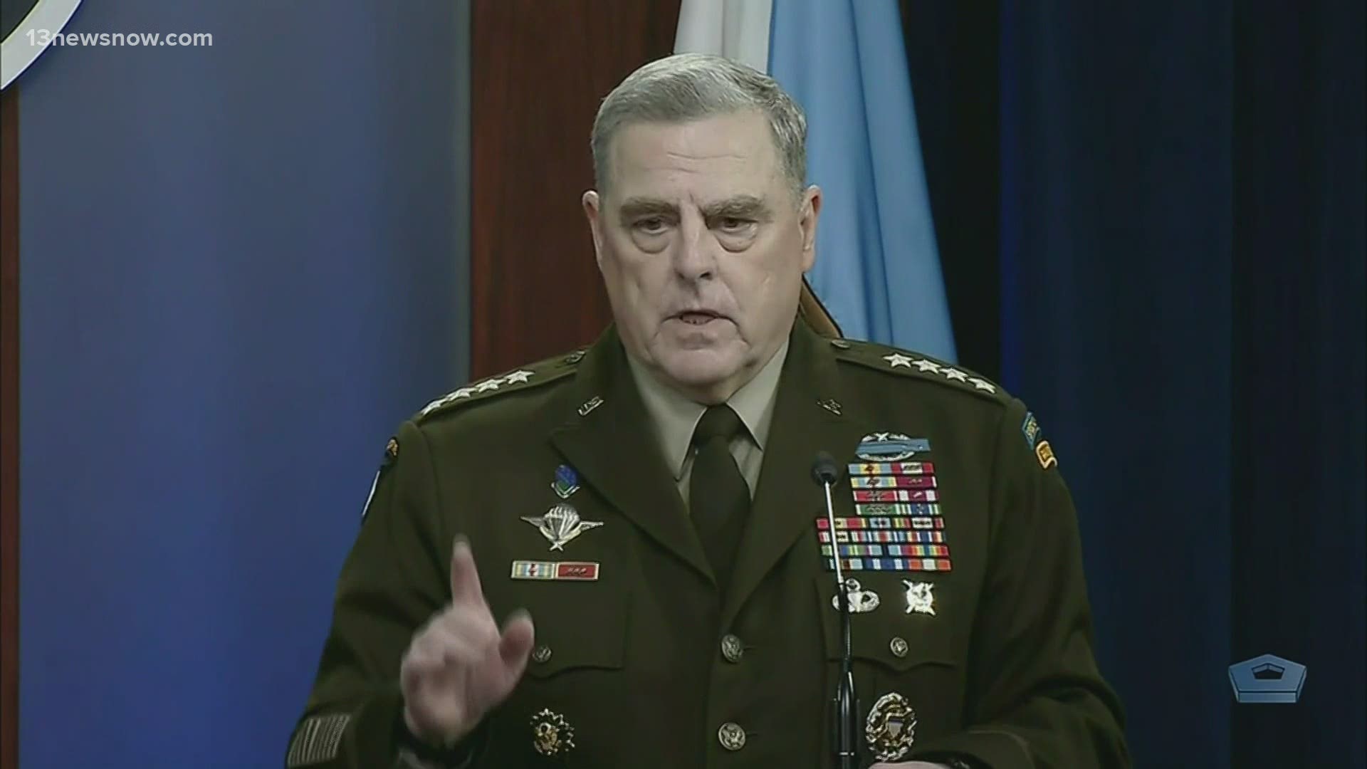 The book alleges General Mark Milley and the other Joint Chiefs were prepared to resign rather than carry out illegal orders from former Pres. Trump.