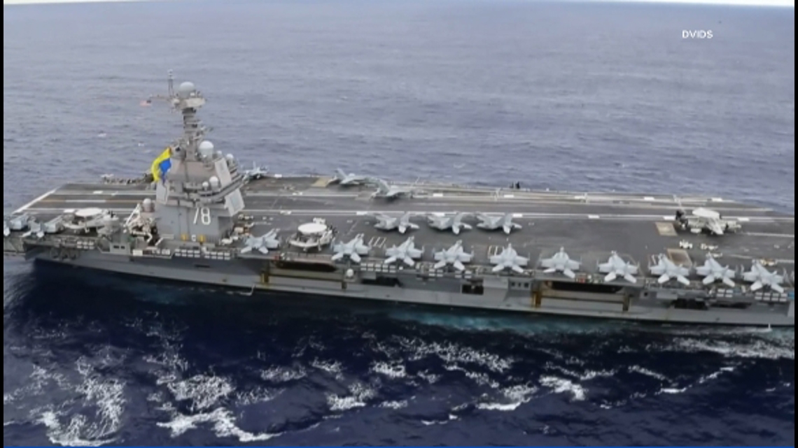 USS Gerald R. Ford named best ship in Atlantic Fleet, awarded ...