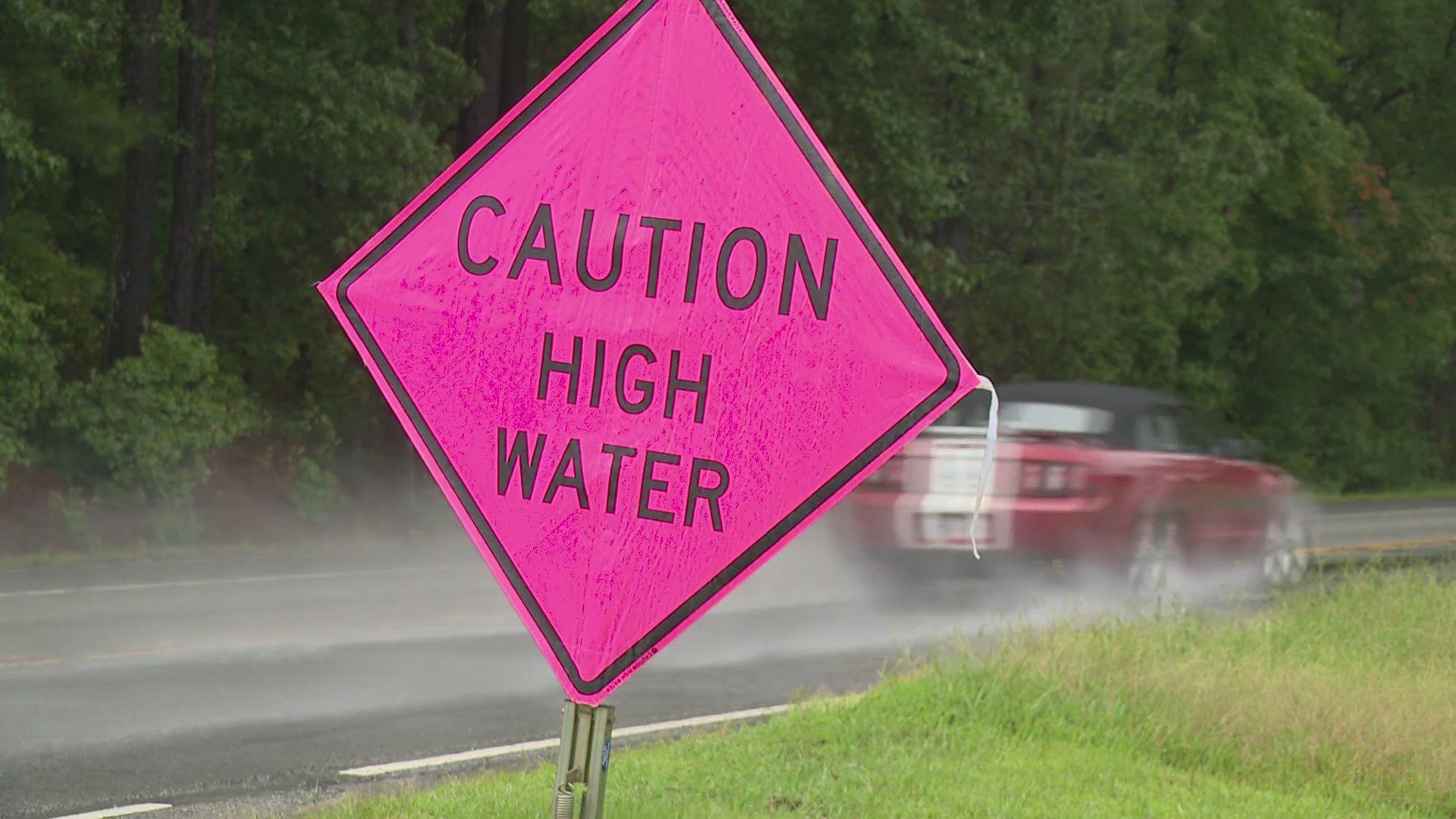 Heavy rain moved into the area quickly, and when it did, many areas in Isle of Wight County flooded out. Some people were stuck in cars and homes because of it.