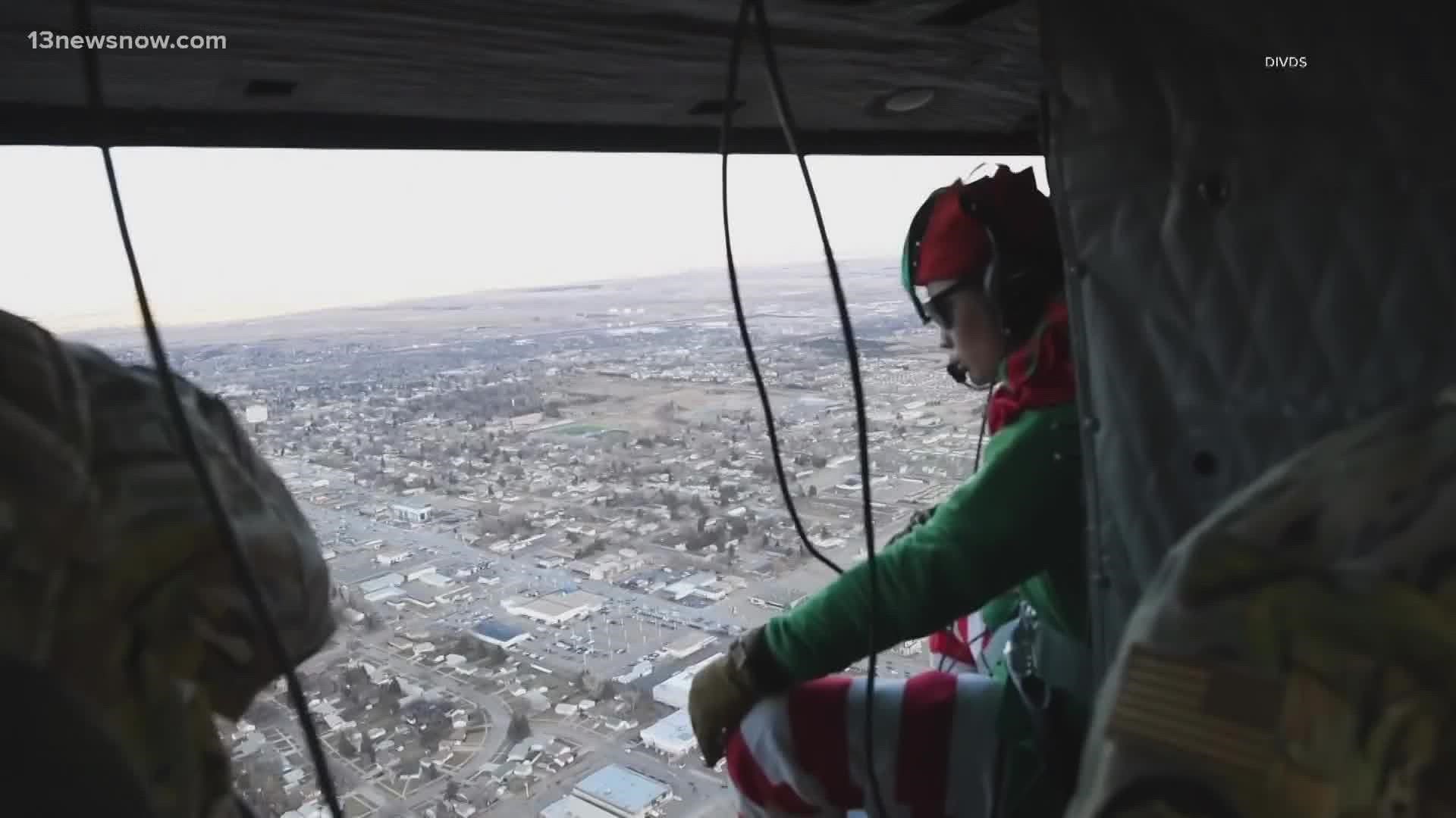 Santa Claus and one of his top elves will be on board the "Fleet Angels" of the Helicopter Sea Combat Squadron for the third year in a row.