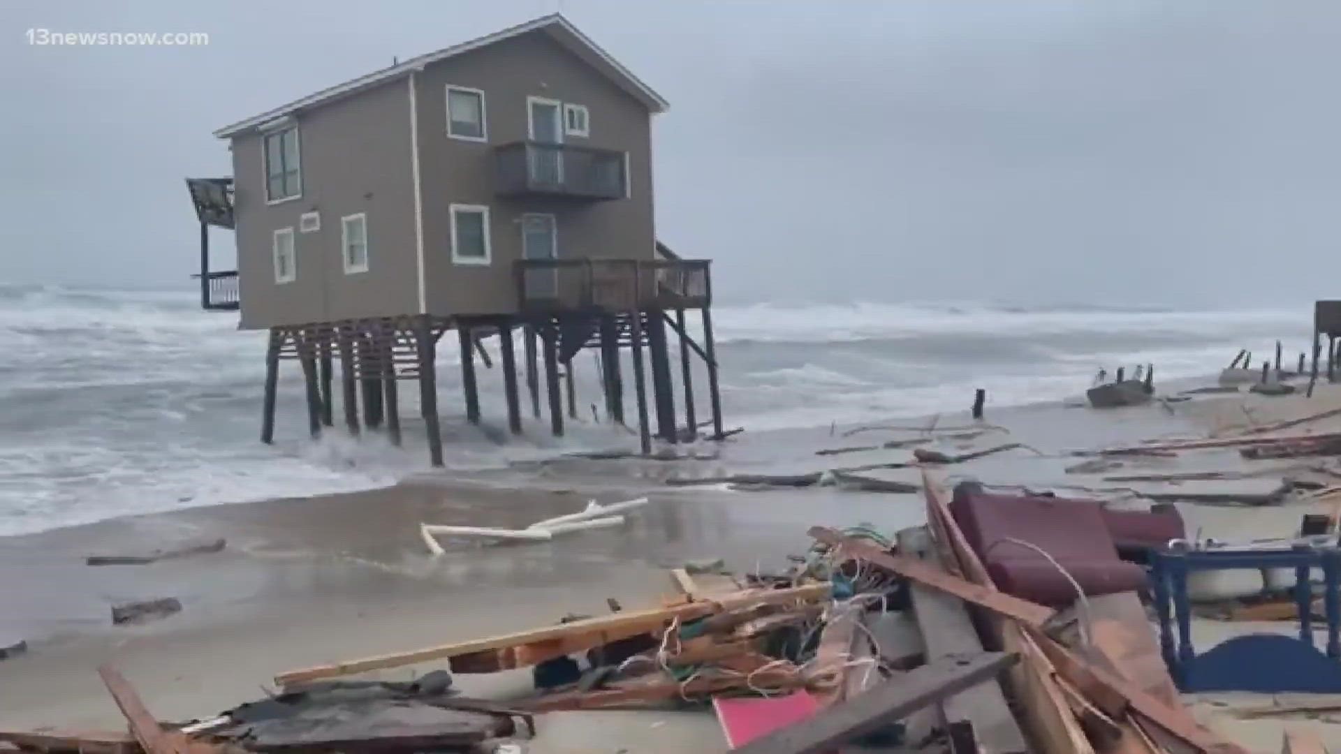 Mother nature is forcing some people on the Outer Banks to make tough choices about their homes.