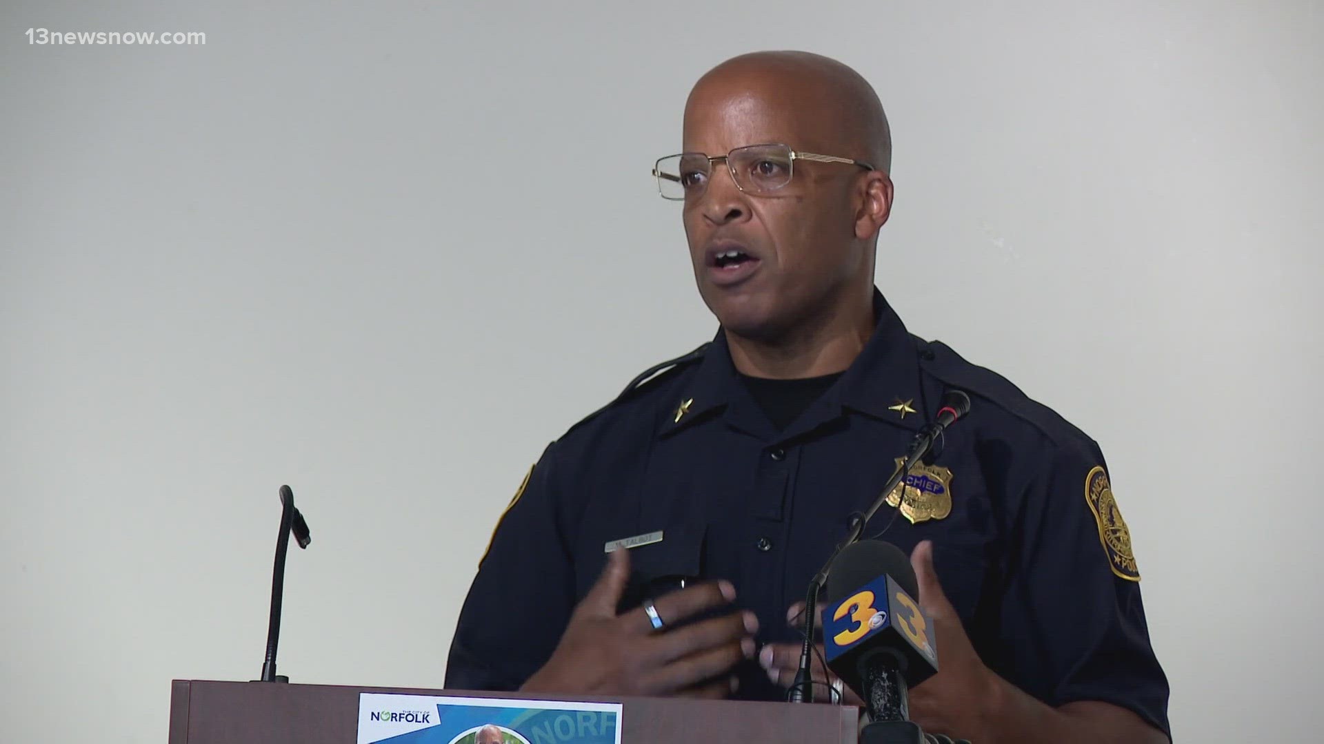 Norfolk Police Chief Mark Talbot will provide an update to city council members on public safety. We recently reported Norfolk is seeing a decrease in homicides.