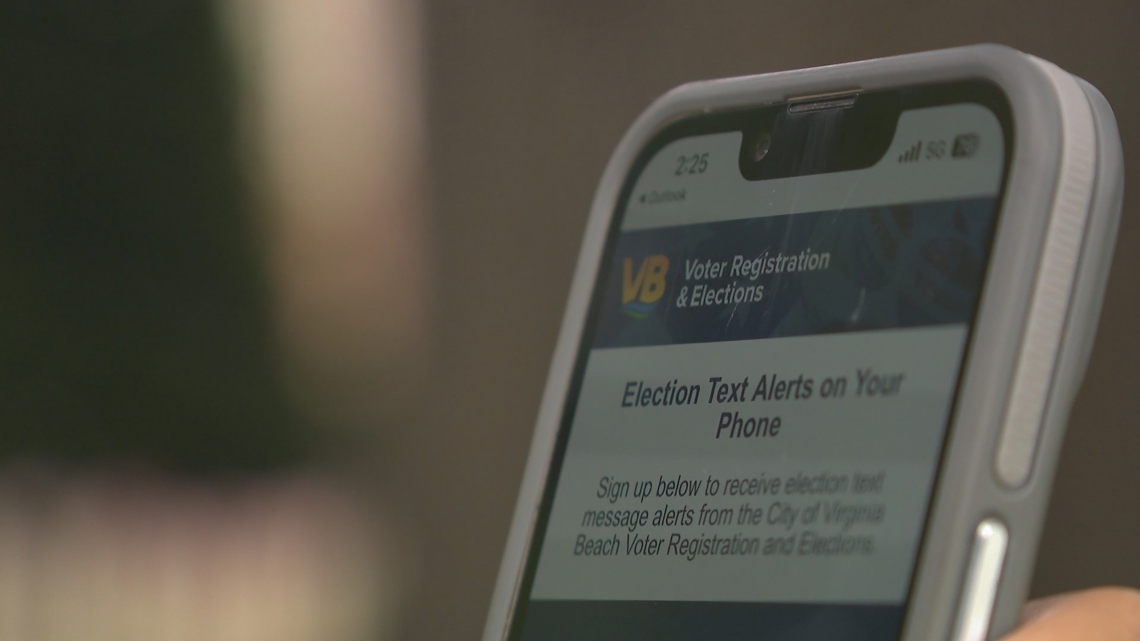 Virginia Beach launches new voter text messaging tool ahead of 2024 presidential election