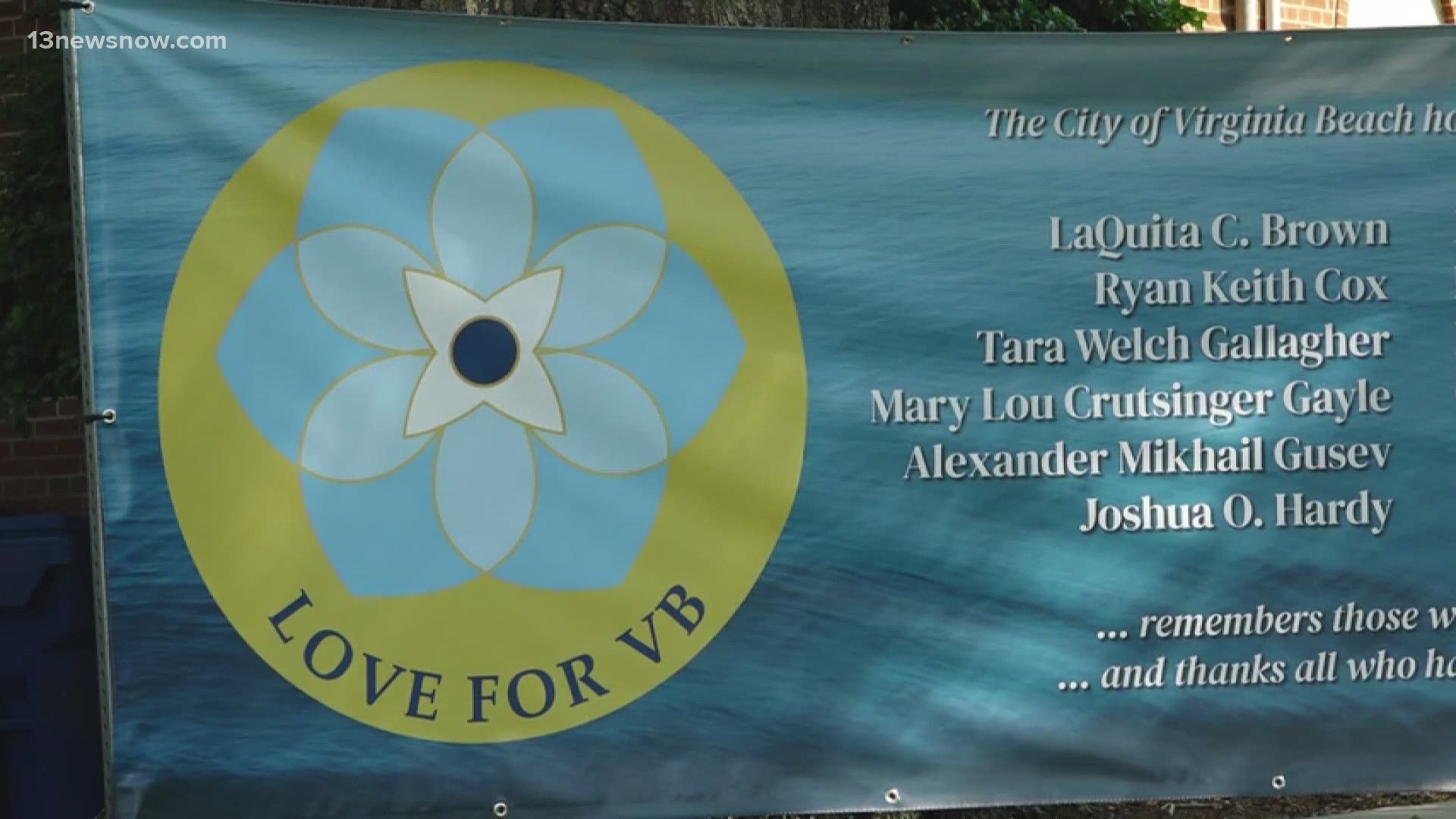 Virginia Beach dedicated two other locations for people to pay their respects. One at Mt. Trashmore and another behind Building 15 due to construction.