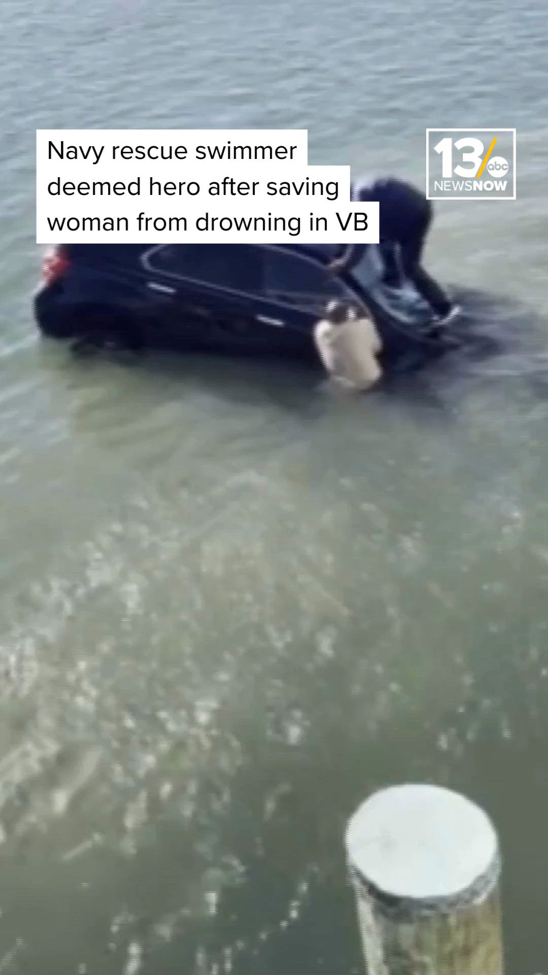 Navy rescue swimmer deemed hero after saving woman from drowning in ...