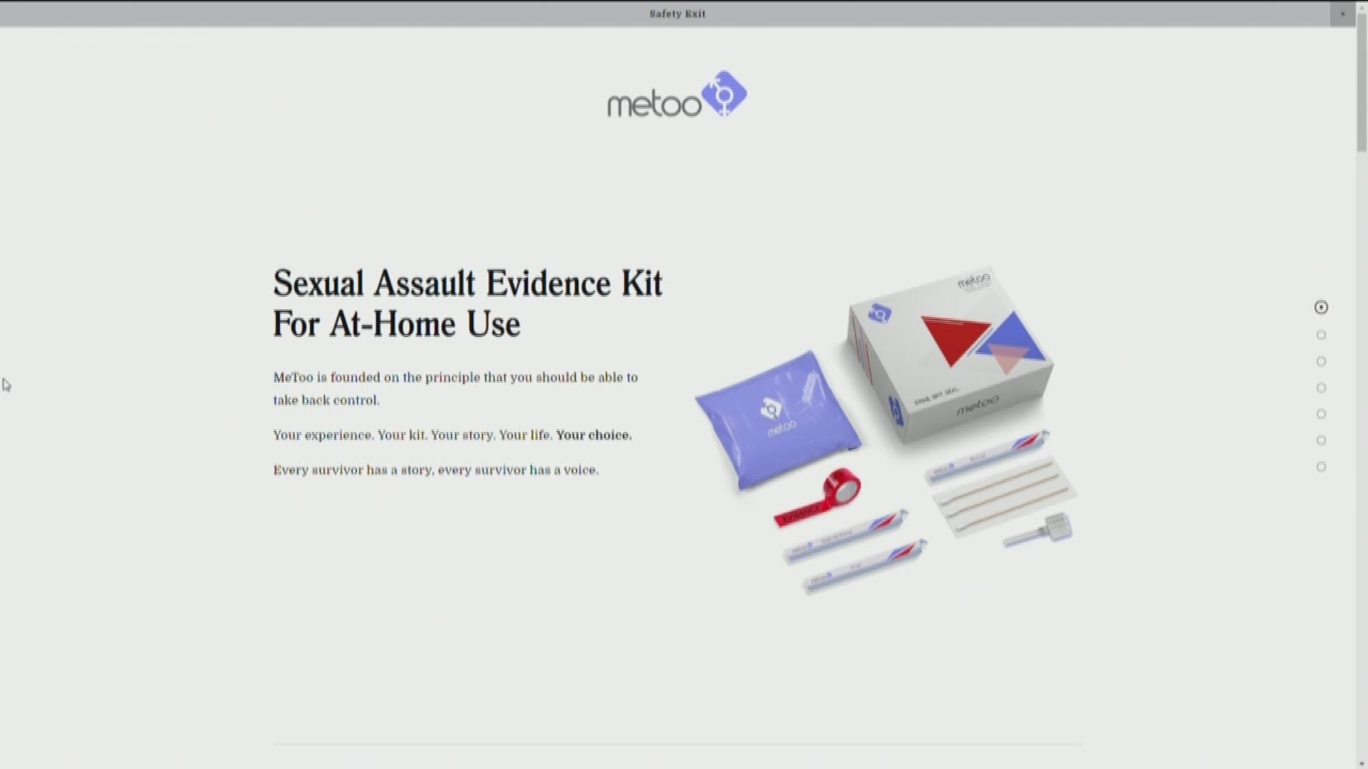 The MeToo Kit is popping up on store shelves. The kit claims to give victims of sexual violence the tools to collect evidence at home, but Attorney General Mark Herring said the kits could prevent or delay survivors from connecting with important healthcare resources.