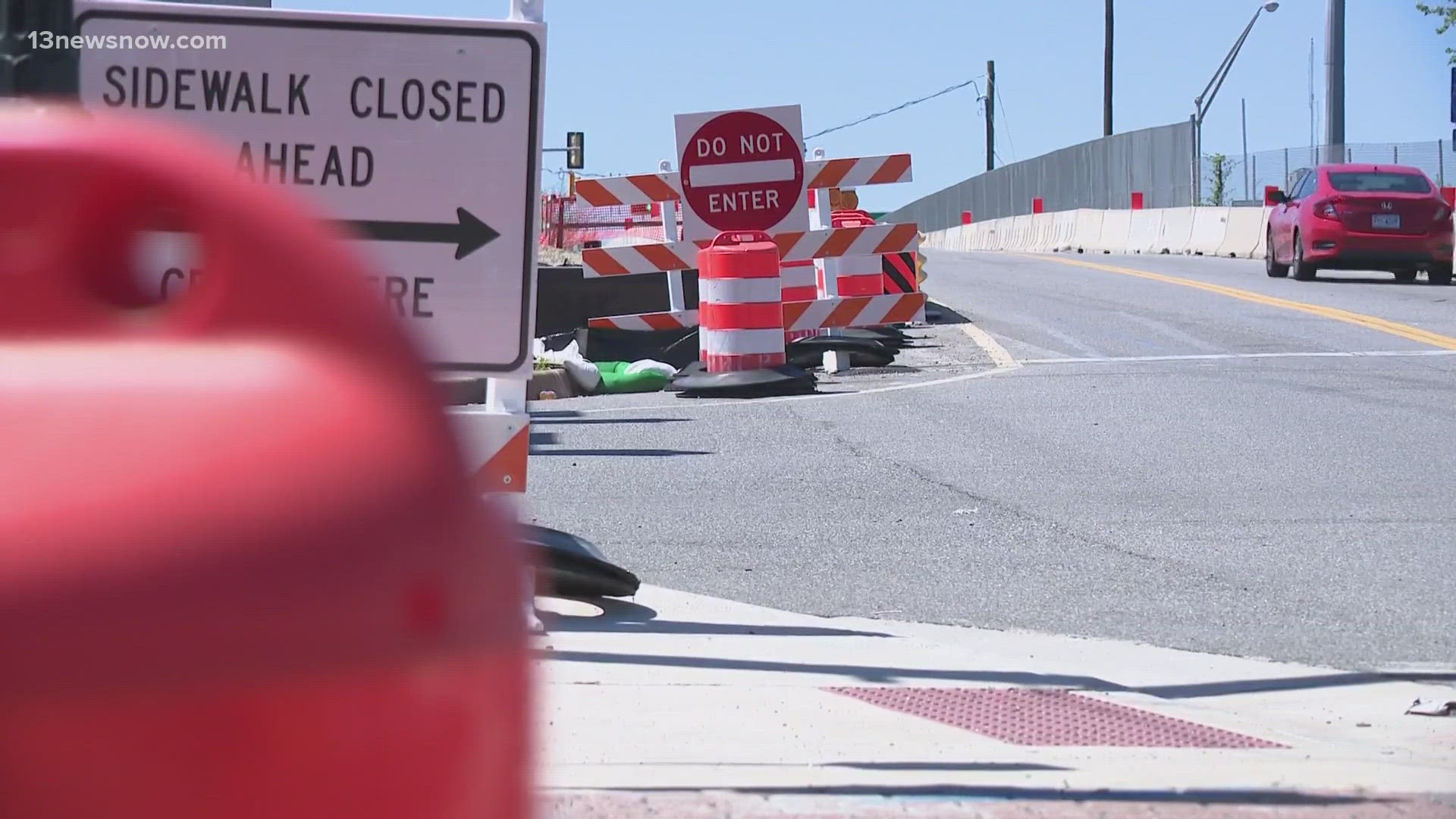 Construction is beginning to make room for toll lanes. Virginia Department of Transportation officials say the work will happen on a more than 2-mile stretch.