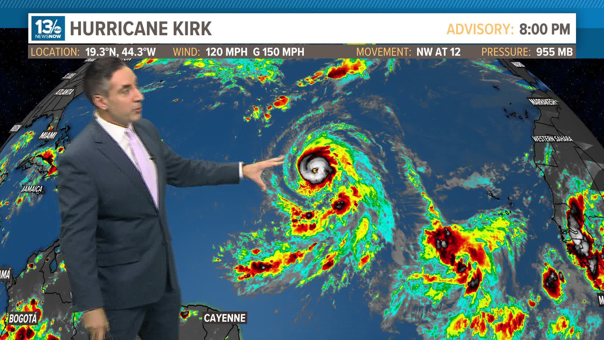 Chief Meteorologist Tim Pandajis presents the tropics update for Wednesday, Oct. 2, 2024.