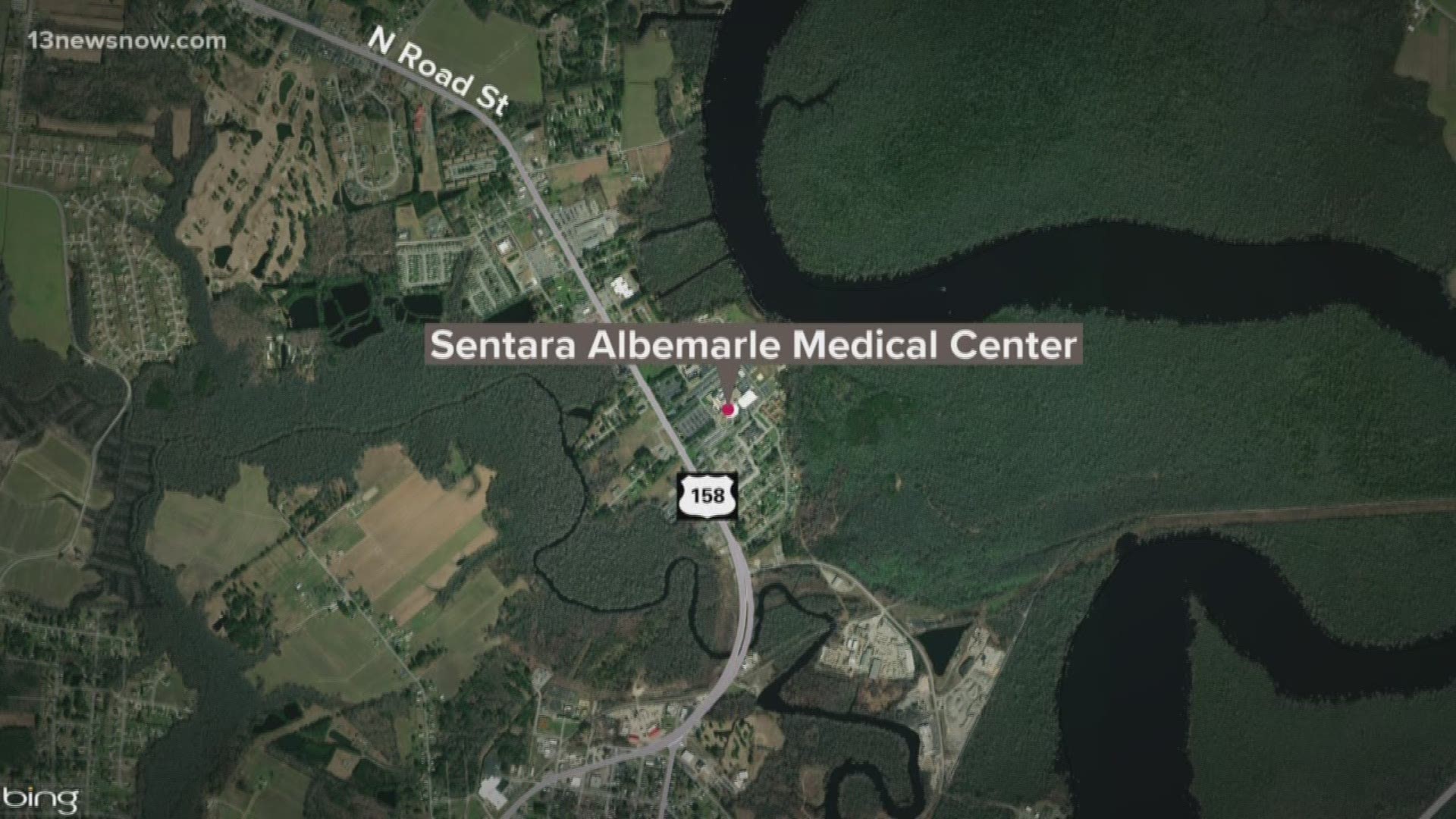 A threat prompted a lockdown at Sentara Albemarle Medical Center in Elizabeth City. Visitors and patients have to show ID at every entrance.
